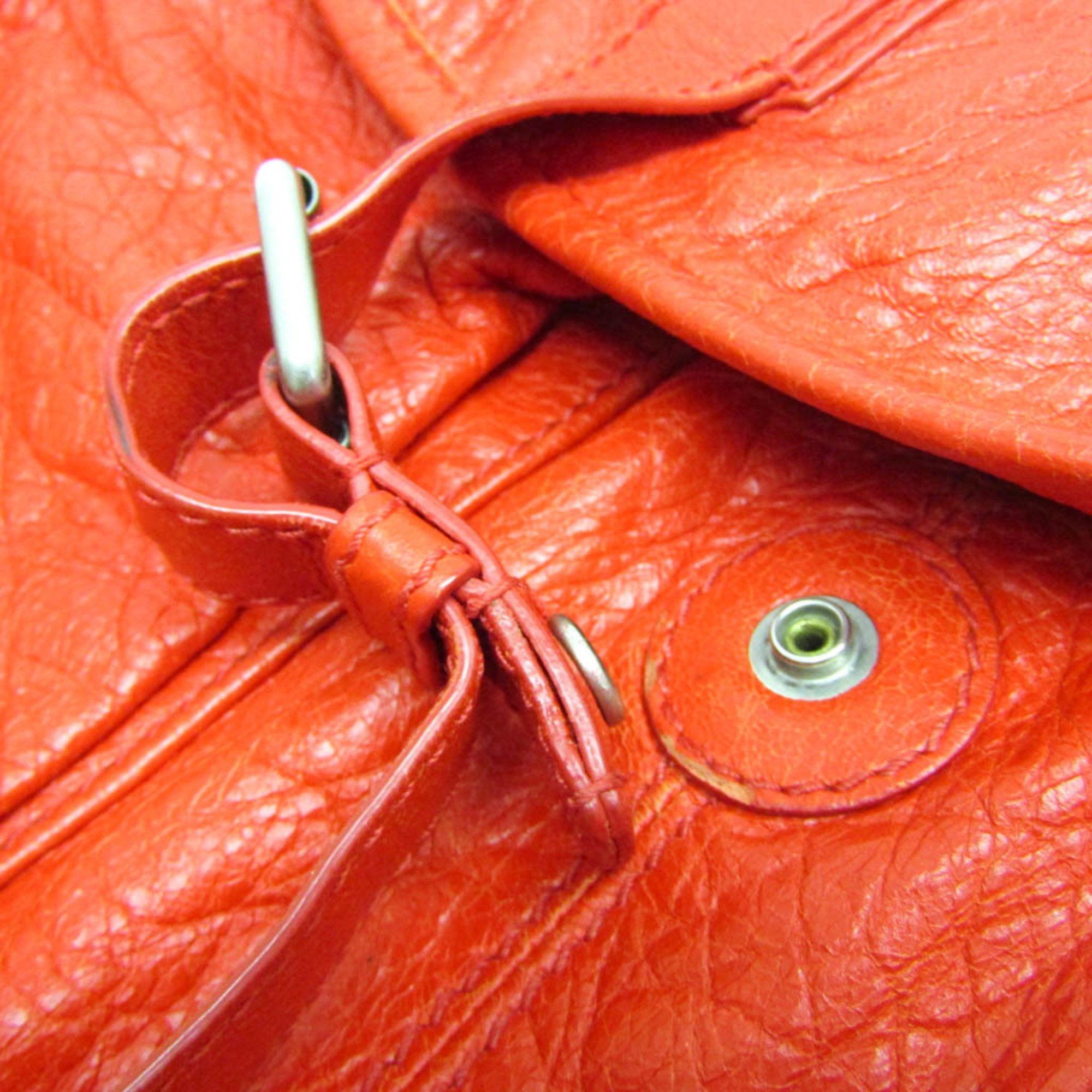 Balenciaga Balenciaga 326404 Women,Men Leather Backpack Red Color Size ONE SIZE - 12 Thumbnail