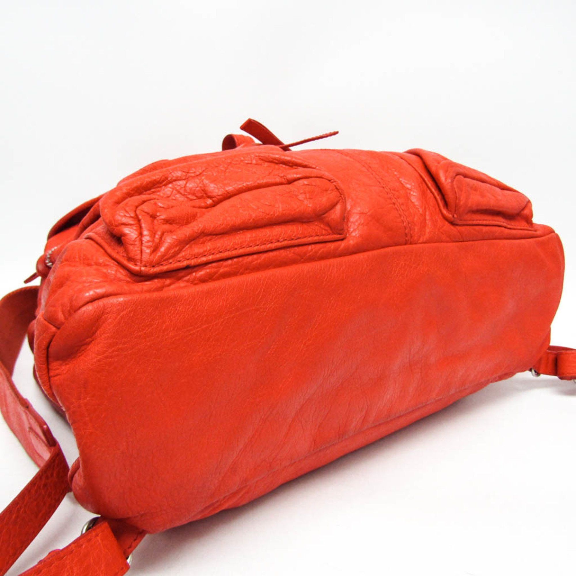 Balenciaga Balenciaga 326404 Women,Men Leather Backpack Red Color Size ONE SIZE - 5 Thumbnail