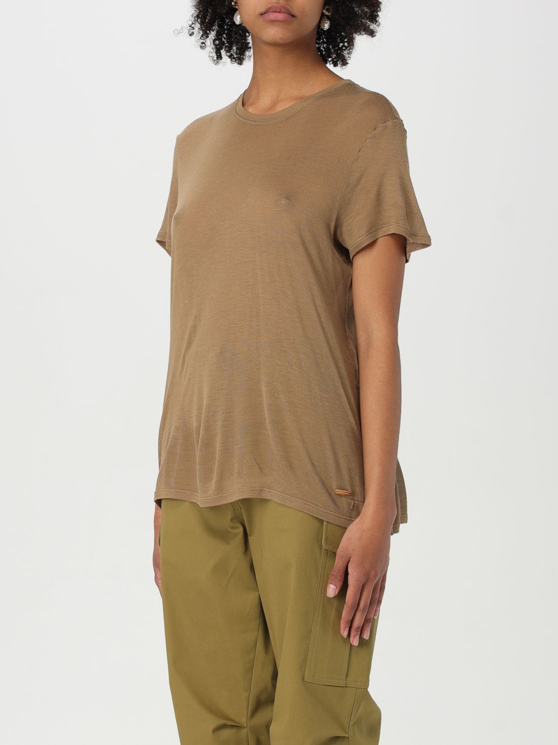 Tom Ford Tom Ford T-Shirt Woman Brown Size S / US 4 / IT 40 - 4 Thumbnail