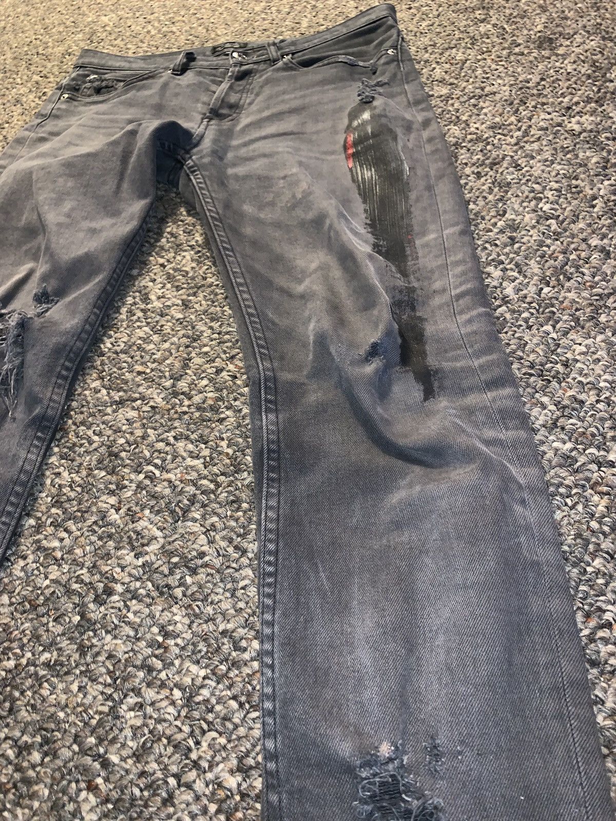 A.P.C. Apc Distressed Denim Grey Size US 28 / EU 44 - 2 Thumbnail