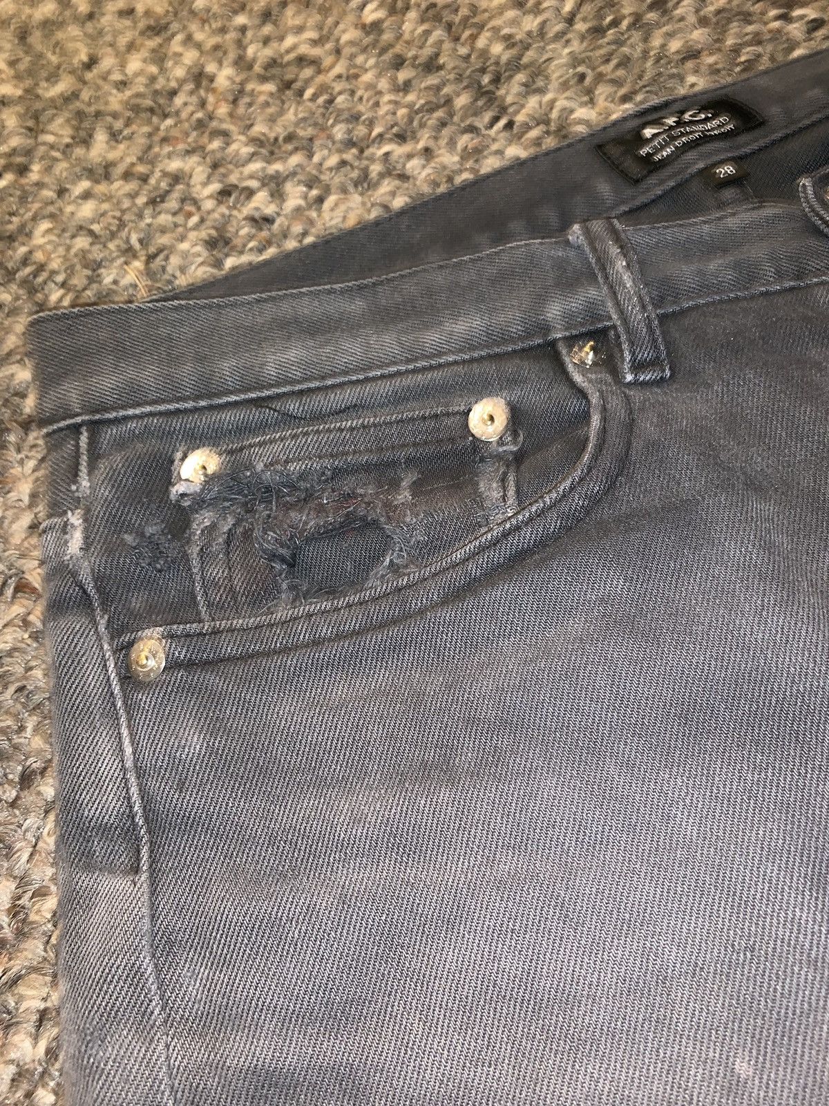 A.P.C. Apc Distressed Denim Grey Size US 28 / EU 44 - 5 Thumbnail
