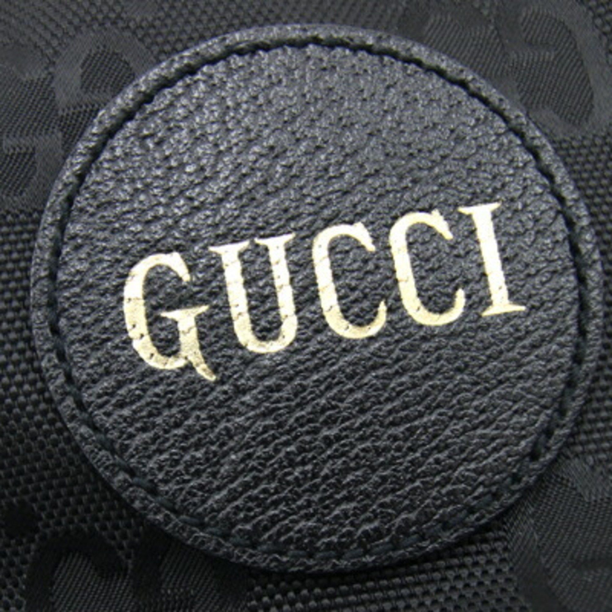 Gucci Gucci Body Bag Of The Grit 739376 Black Nylon Leather Waist Belt GG Men's GUCCI Size ONE SIZE - 4 Thumbnail