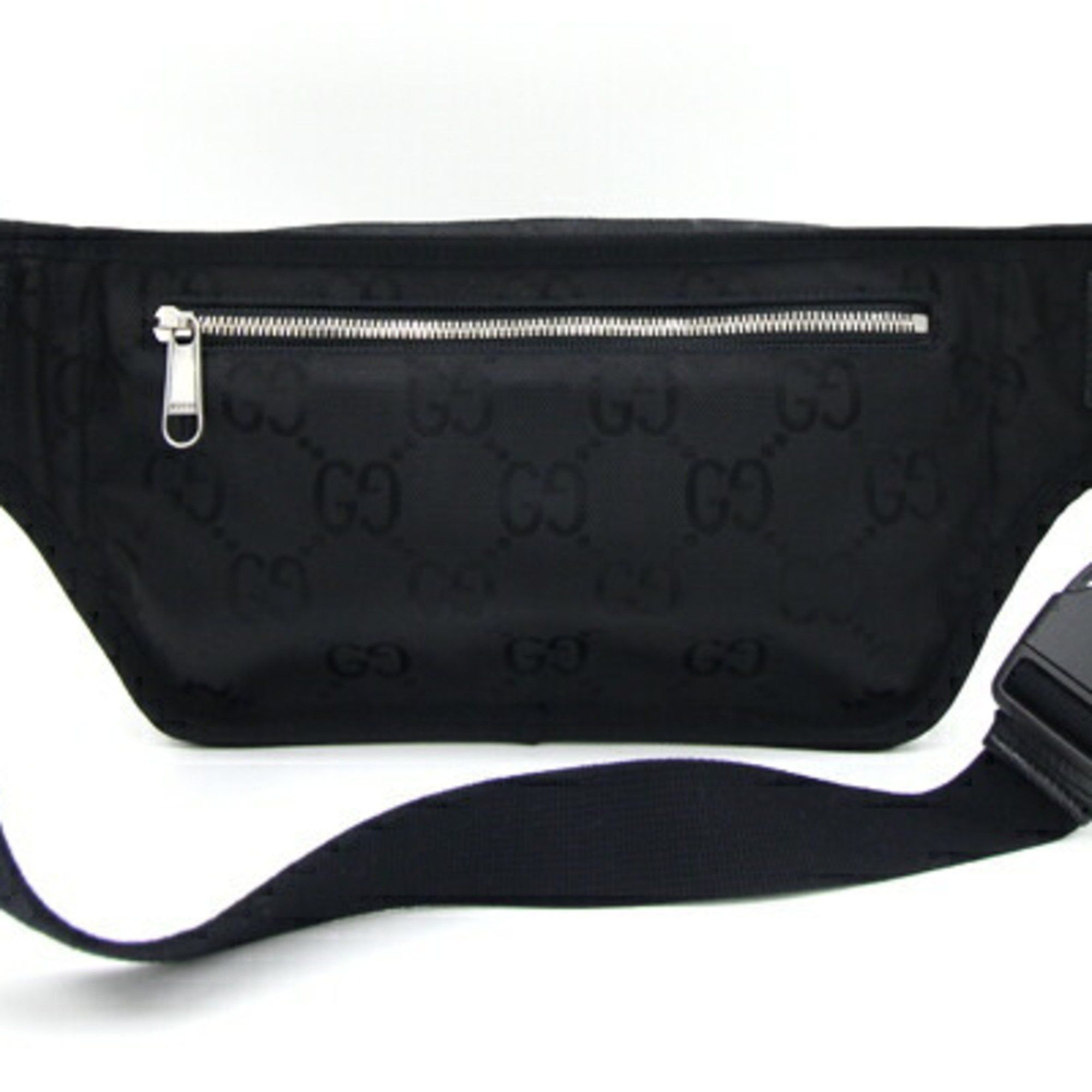 Gucci Gucci Body Bag Of The Grit 739376 Black Nylon Leather Waist Belt GG Men's GUCCI Size ONE SIZE - 2 Thumbnail