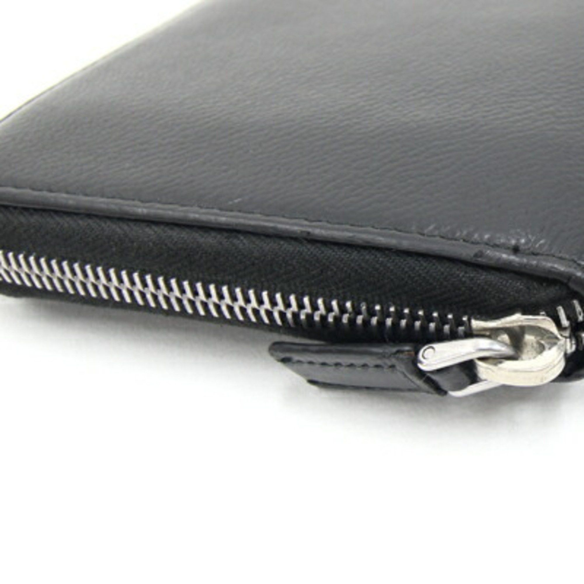 Prada Prada Round Long Wallet 2ML220 Black Leather Zip Men's PRADA Size ONE SIZE - 6 Thumbnail
