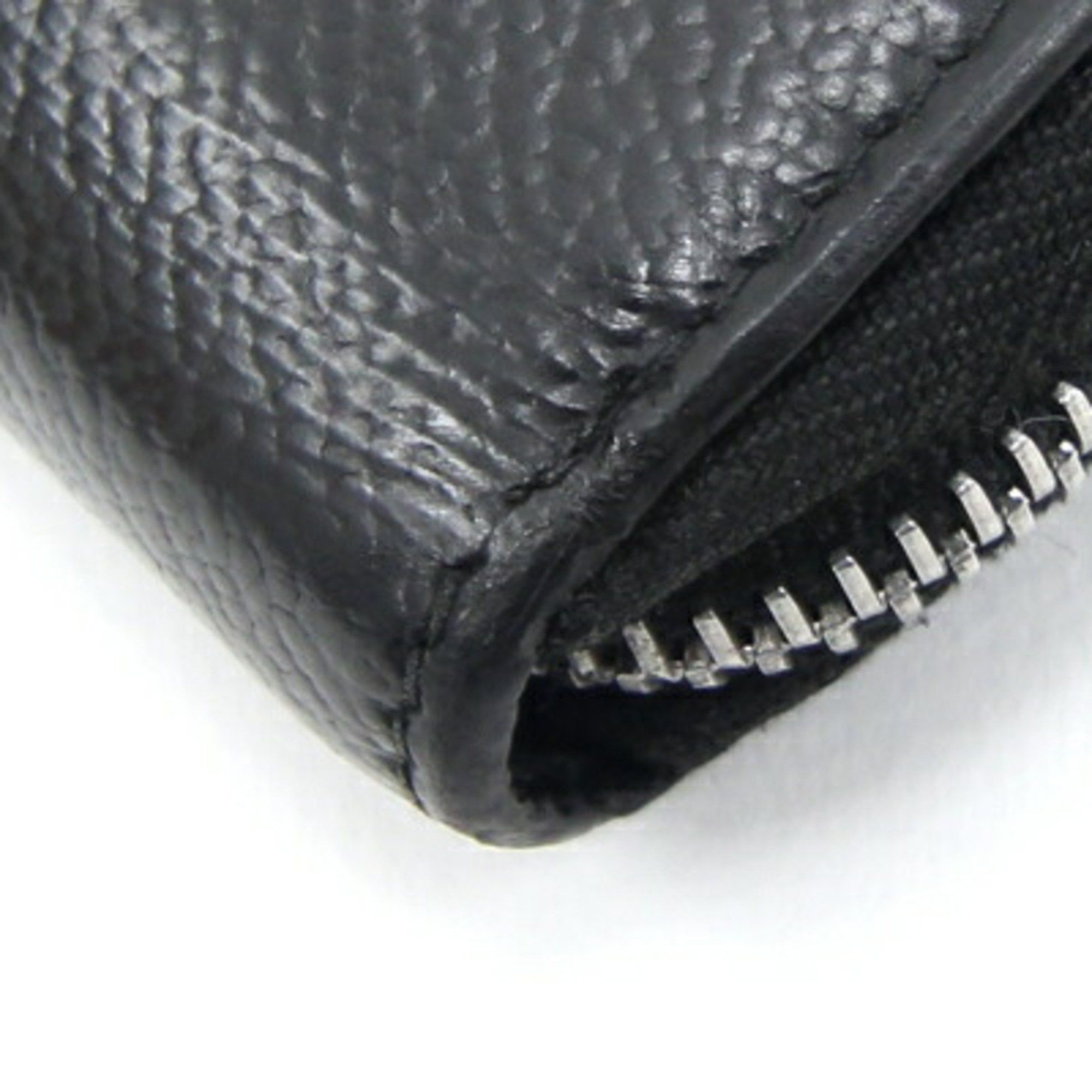 Prada Prada Round Long Wallet 2ML220 Black Leather Zip Men's PRADA Size ONE SIZE - 5 Thumbnail