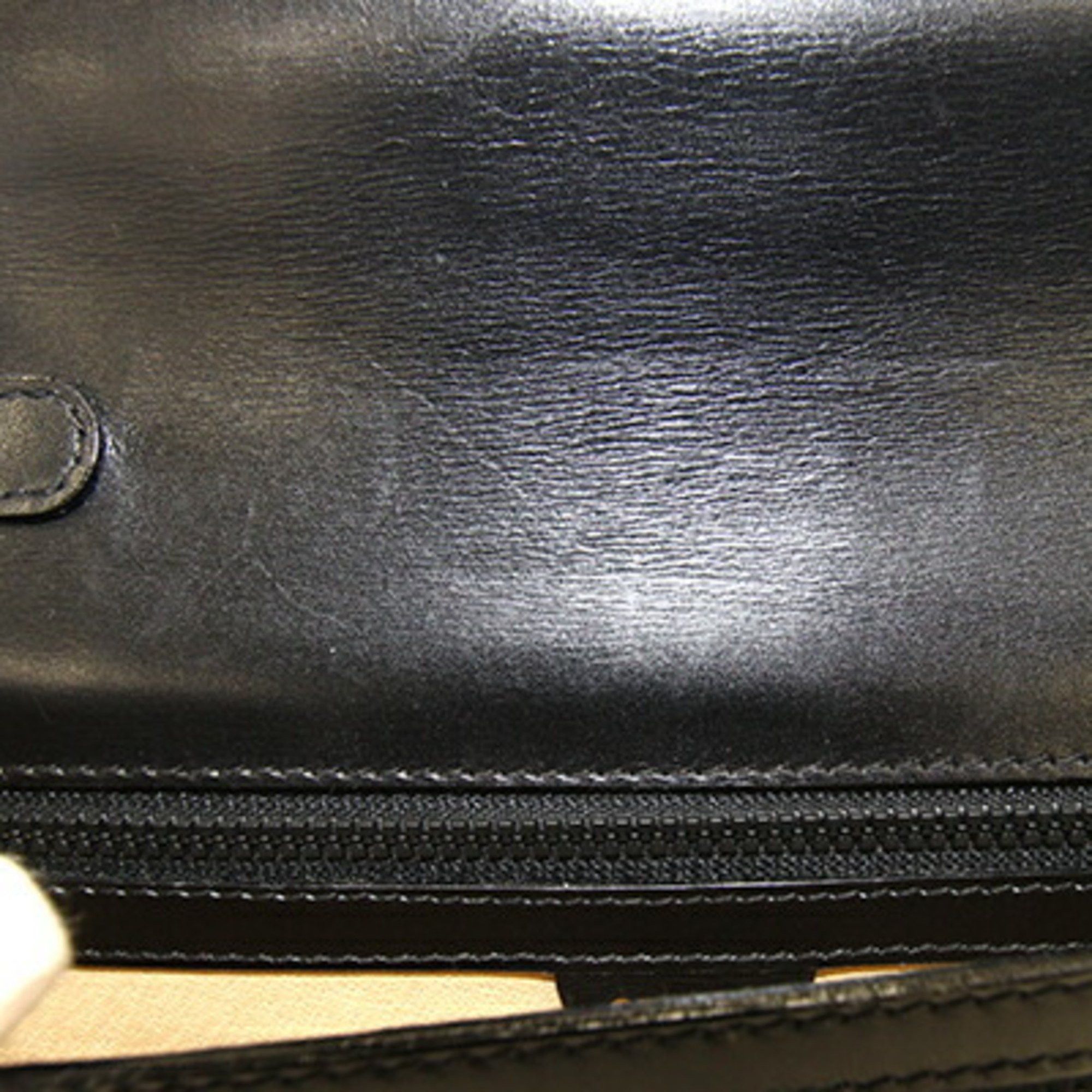 Celine CELINE Clutch Bag Black Leather Second Men's Size ONE SIZE - 8 Thumbnail