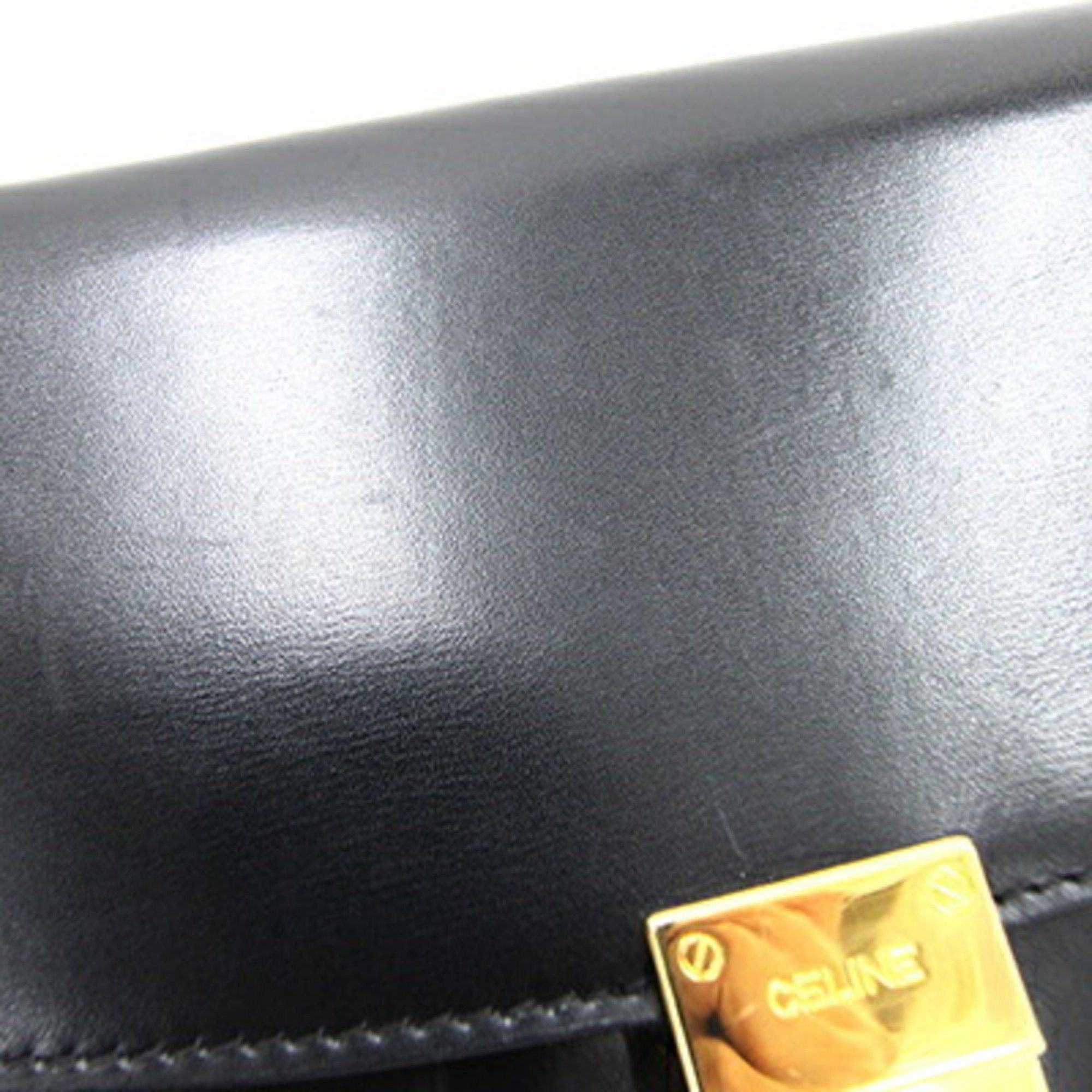 Celine CELINE Clutch Bag Black Leather Second Men's Size ONE SIZE - 5 Thumbnail
