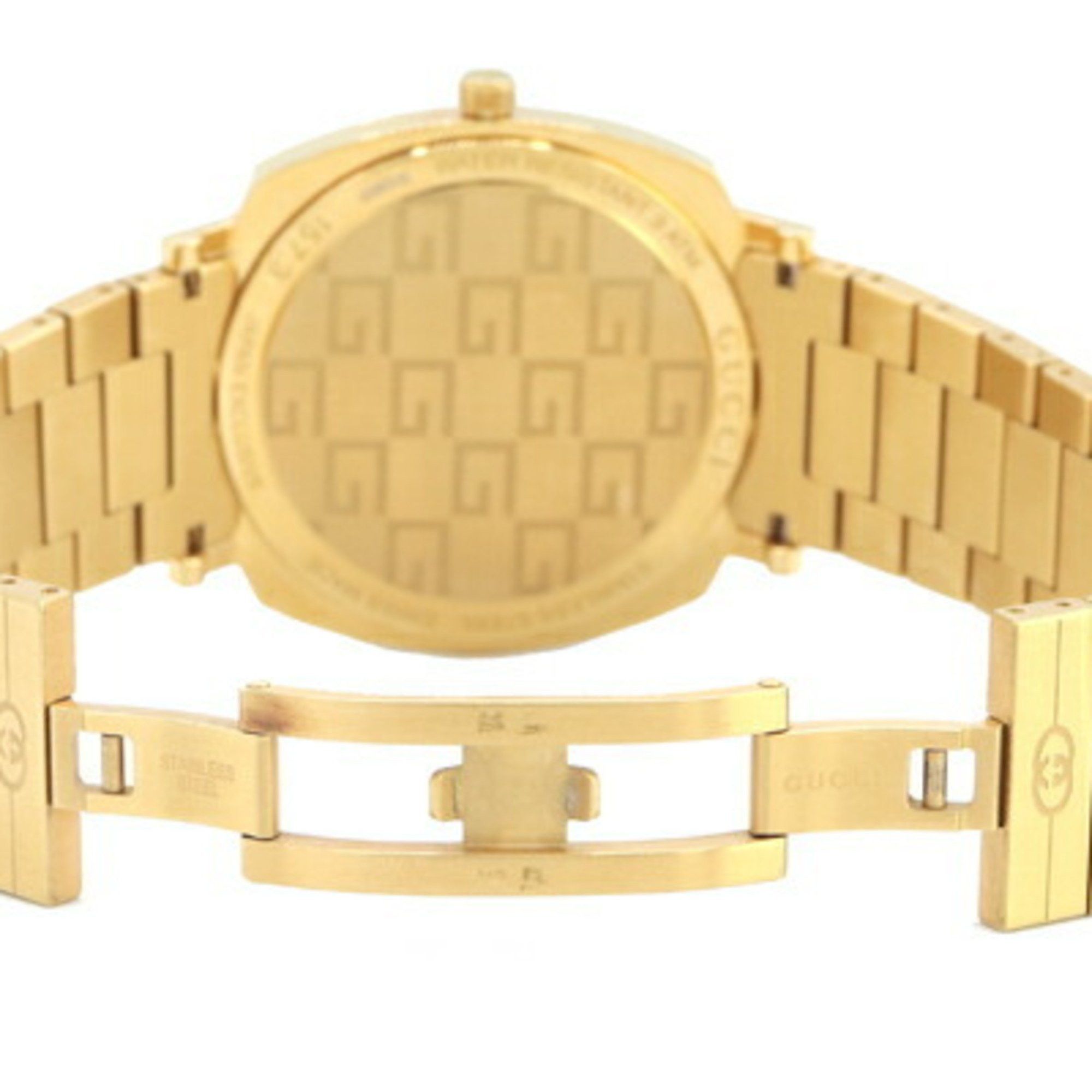 Gucci Gucci Men's Watch Limited Edition Grip YA157428 157.3 Gold Quartz Wristwatch GUCCI Size ONE SIZE - 3 Thumbnail