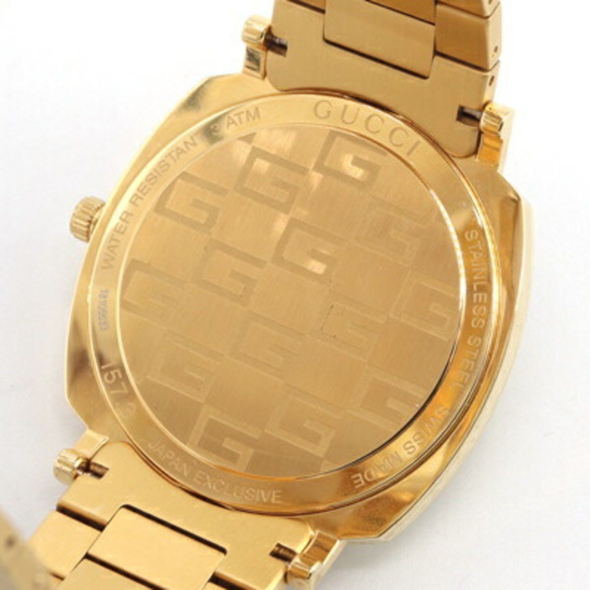 Gucci Gucci Men's Watch Limited Edition Grip YA157428 157.3 Gold Quartz Wristwatch GUCCI Size ONE SIZE - 4 Thumbnail