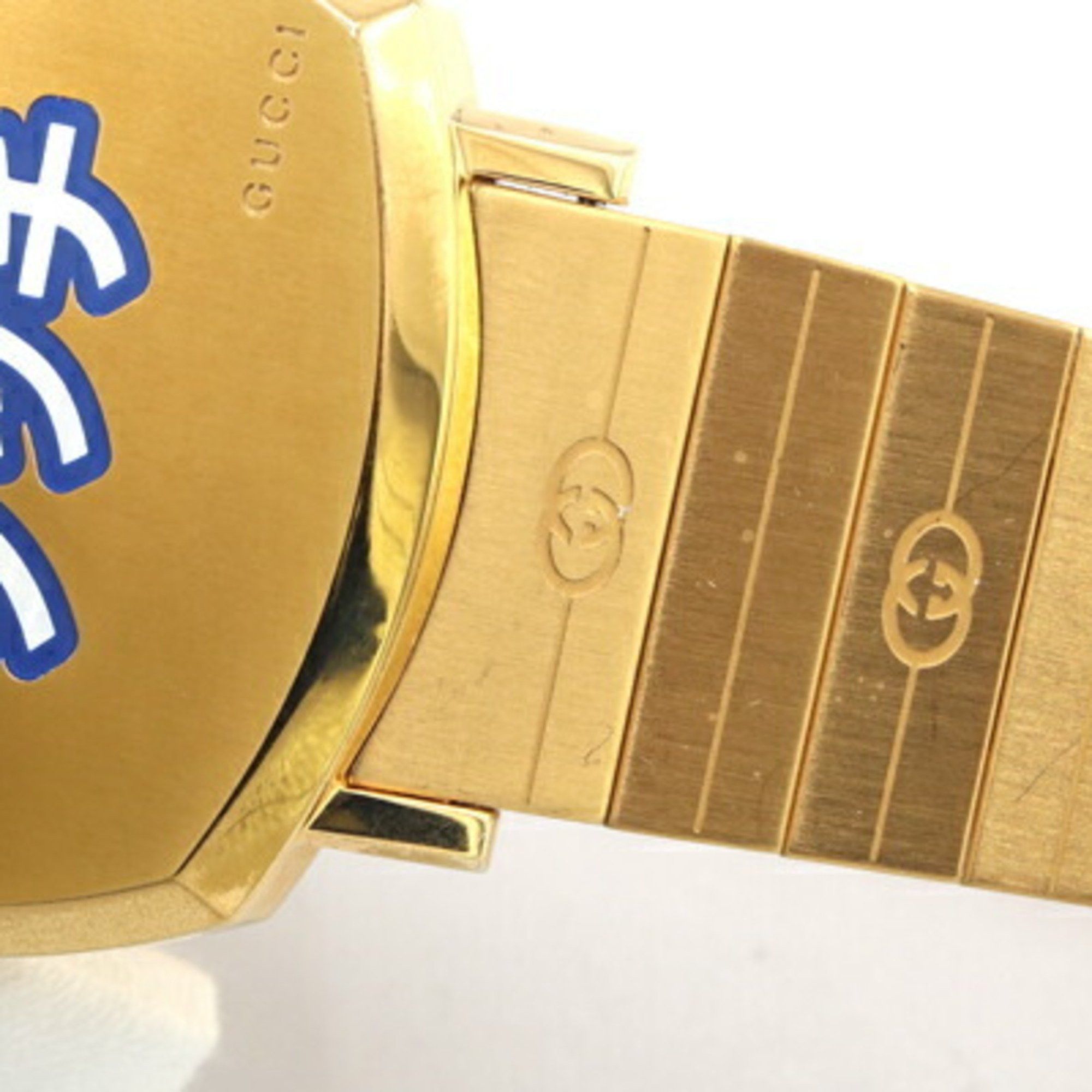 Gucci Gucci Men's Watch Limited Edition Grip YA157428 157.3 Gold Quartz Wristwatch GUCCI Size ONE SIZE - 9 Thumbnail