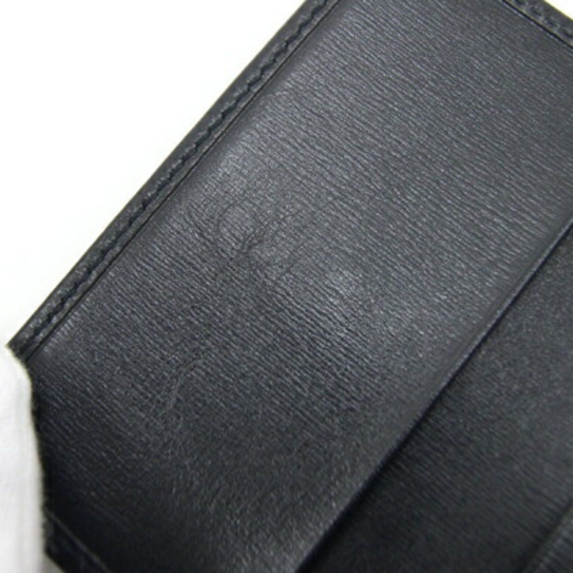 Gucci Gucci 6-Key Case Interlocking G 115225 Black Leather Key Ring Men's GUCCI Size ONE SIZE - 6 Thumbnail