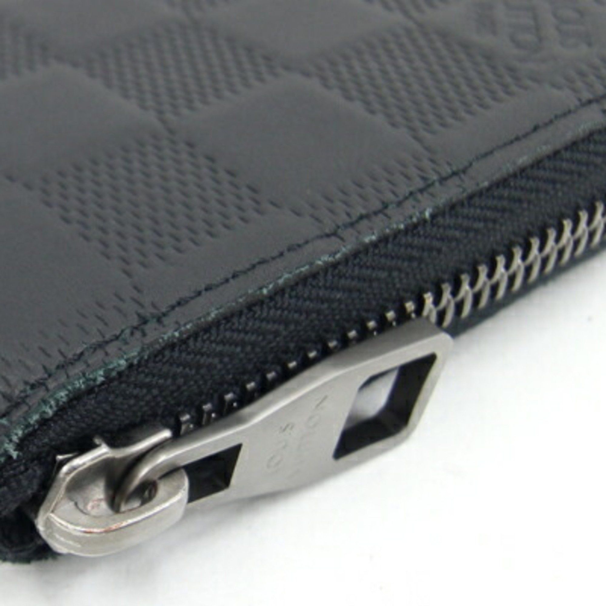 Louis Vuitton Louis Vuitton Round Long Wallet Damier Infini Zippy Vertical N63548 Noir Black Men's LOUIS VUITTON Size ONE SIZE - 5 Thumbnail