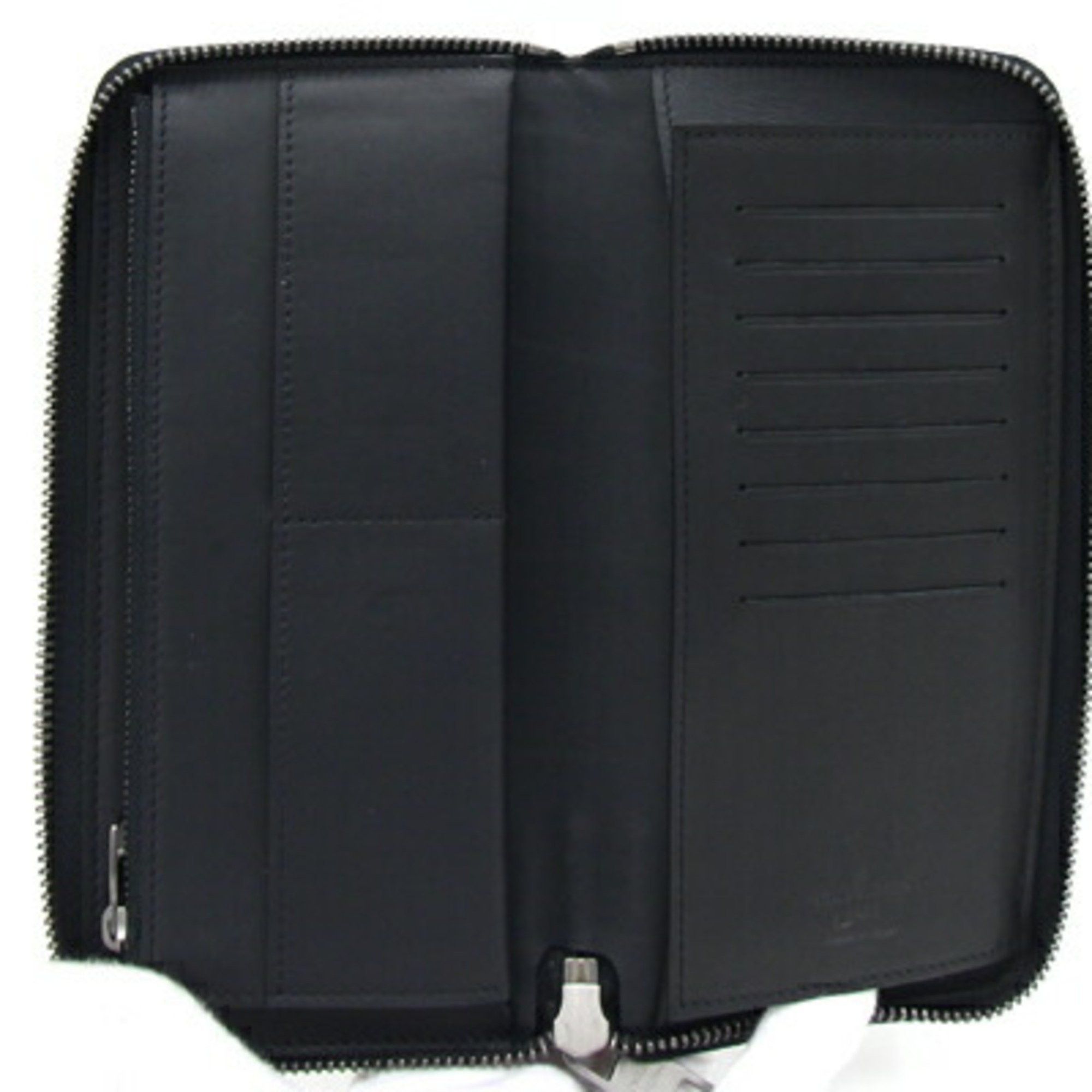 Louis Vuitton Louis Vuitton Round Long Wallet Damier Infini Zippy Vertical N63548 Noir Black Men's LOUIS VUITTON Size ONE SIZE - 3 Thumbnail