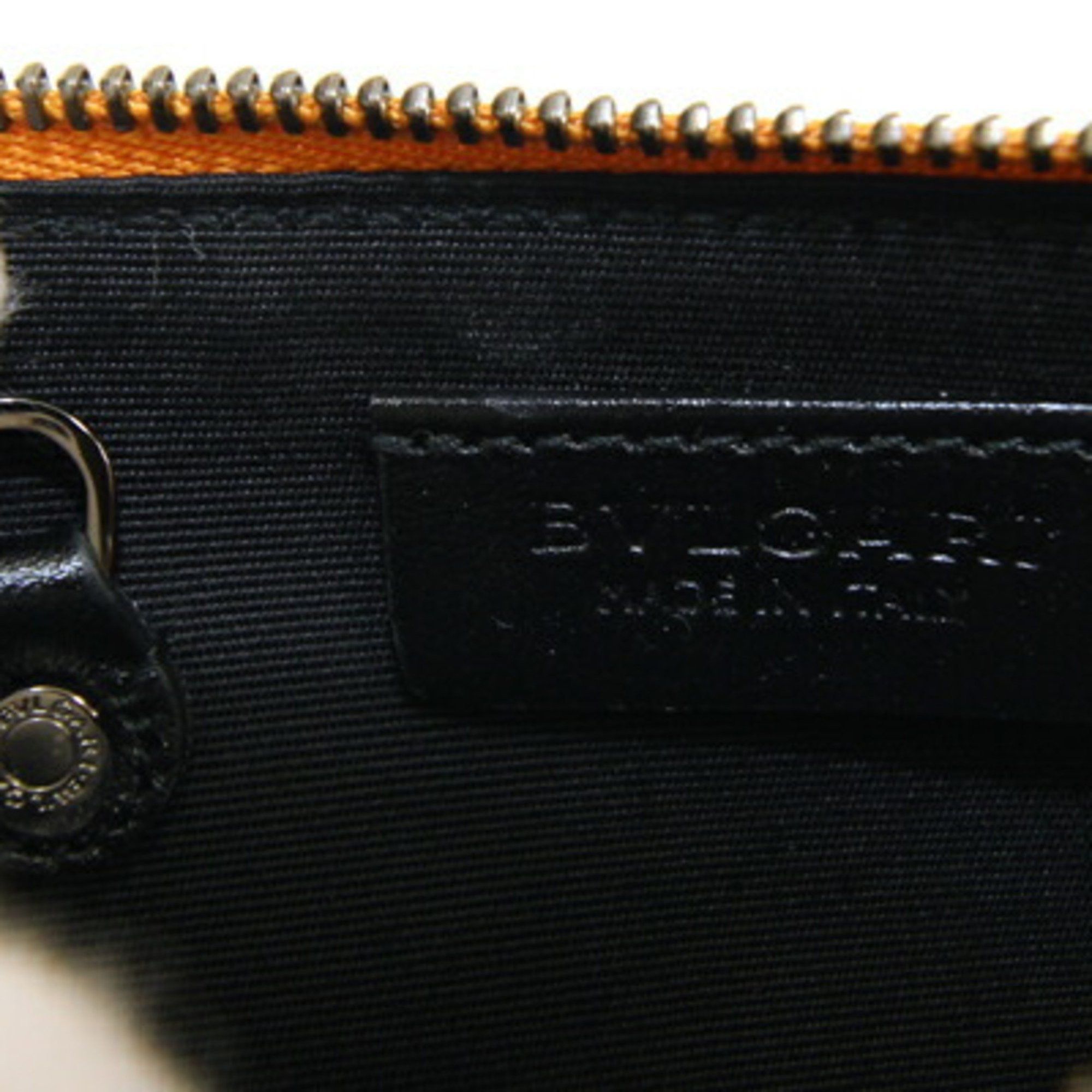 Bvlgari BVLGARI Coin Case 282777 Bright Yellow Black Leather Purse Key Holder Men's Size ONE SIZE - 6 Thumbnail