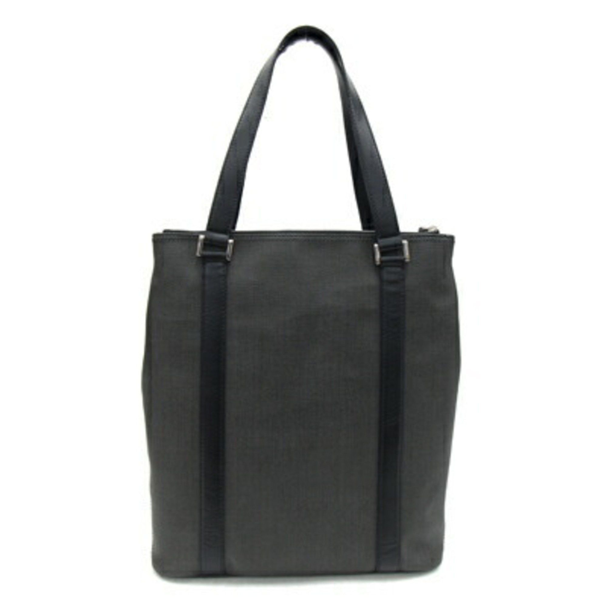 Bvlgari BVLGARI Tote Bag Weekend 32411 Grey Black PVC Leather Tweed Men's Size ONE SIZE - 2 Thumbnail
