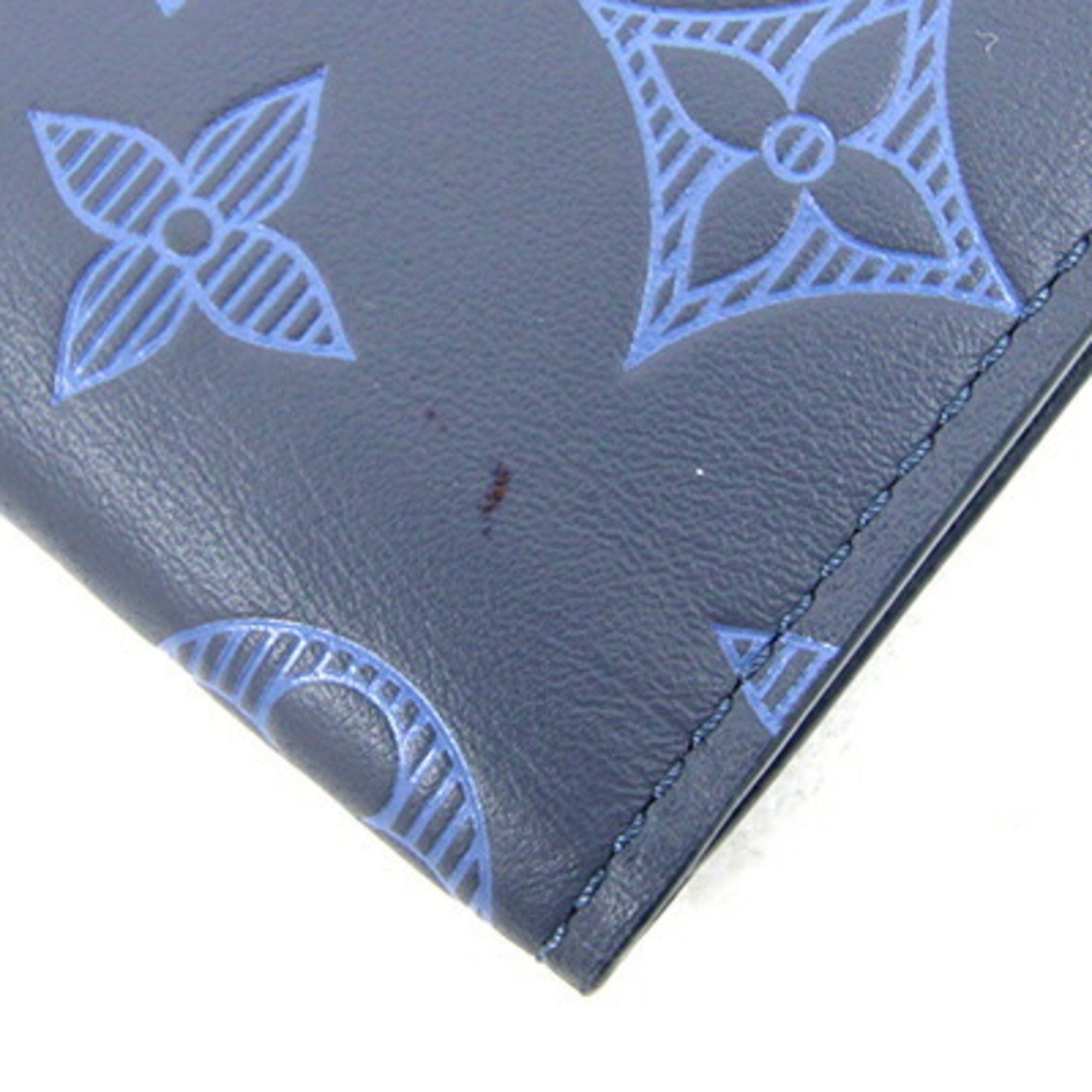 Louis Vuitton Louis Vuitton Card Case Monogram Shadow Organizer de Poche M80421 Navy Business Holder Pass Men's LOUIS VUITTON Size ONE SIZE - 5 Thumbnail