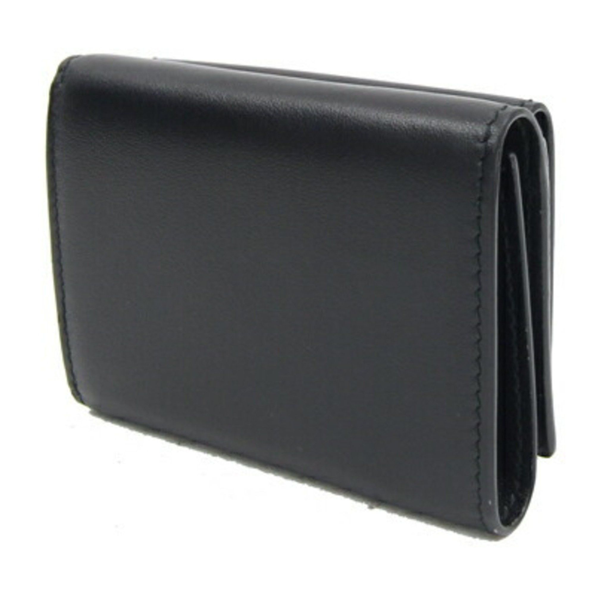 Prada Prada Tri-fold Wallet 2MH021 Black Leather Compact Men's PRADA Size ONE SIZE - 2 Thumbnail
