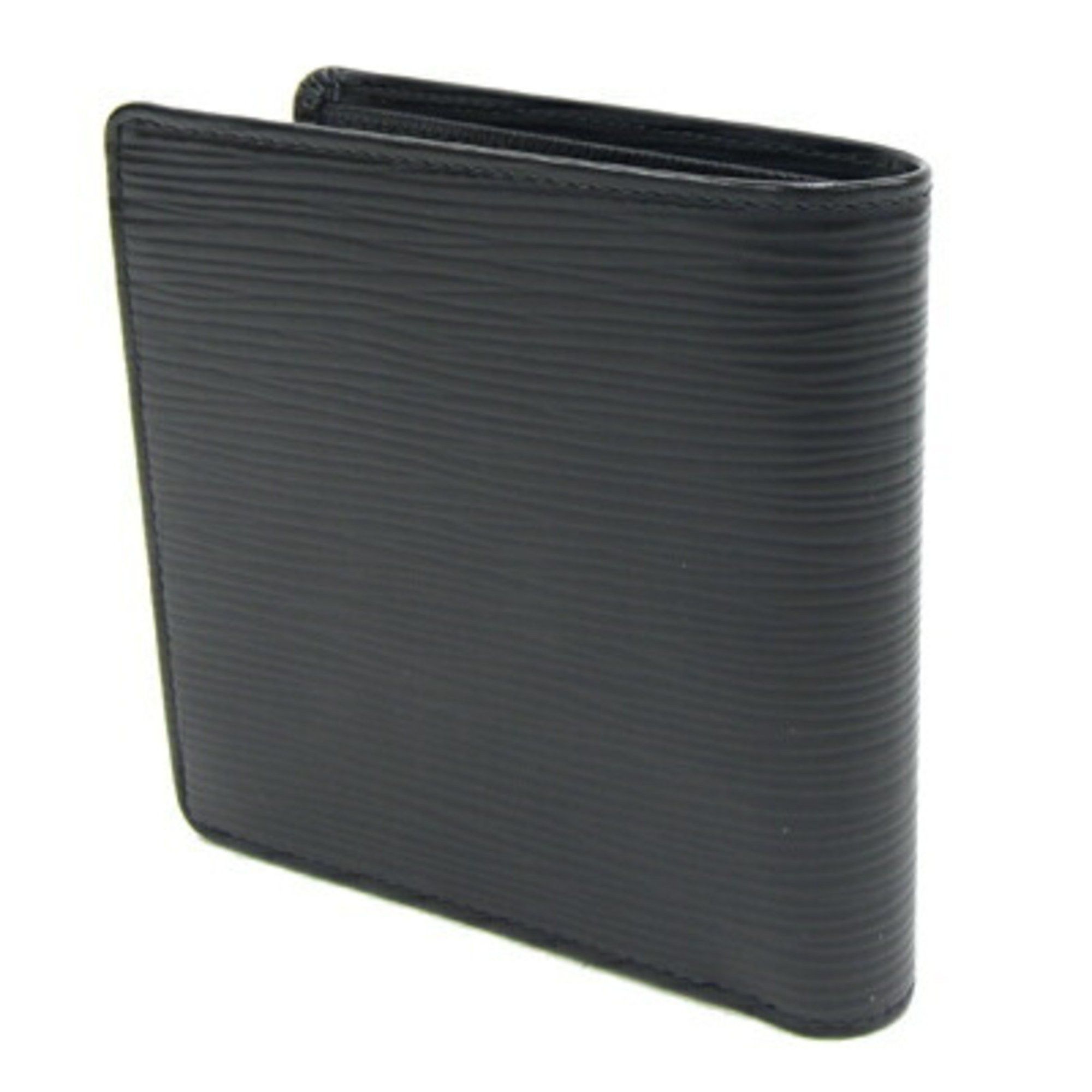Louis Vuitton Louis Vuitton Bi-fold Wallet Epi Portefeuille Marco M63652 Noir Compact Black Men's LOUIS VUITTON Size ONE SIZE - 2 Thumbnail