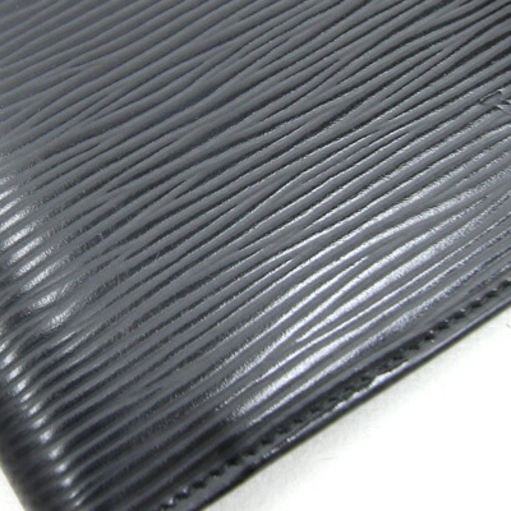 Louis Vuitton Louis Vuitton Bi-fold Wallet Epi Portefeuille Marco M63652 Noir Compact Black Men's LOUIS VUITTON Size ONE SIZE - 5 Thumbnail