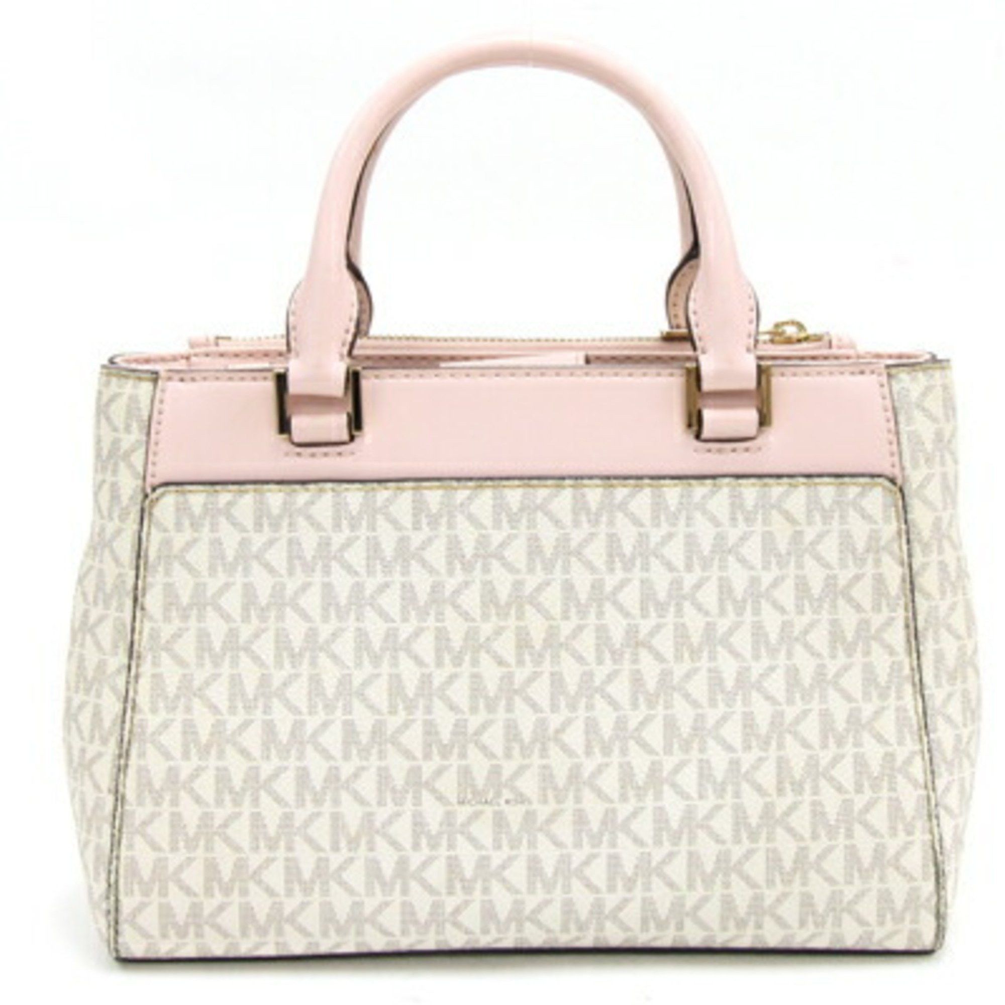 Michael Kors Michael Kors Handbag 35F9GAKS1B Off-White Light Pink PVC Leather Shoulder Bag for Women MICHAEL KORS Size ONE SIZE - 2 Thumbnail