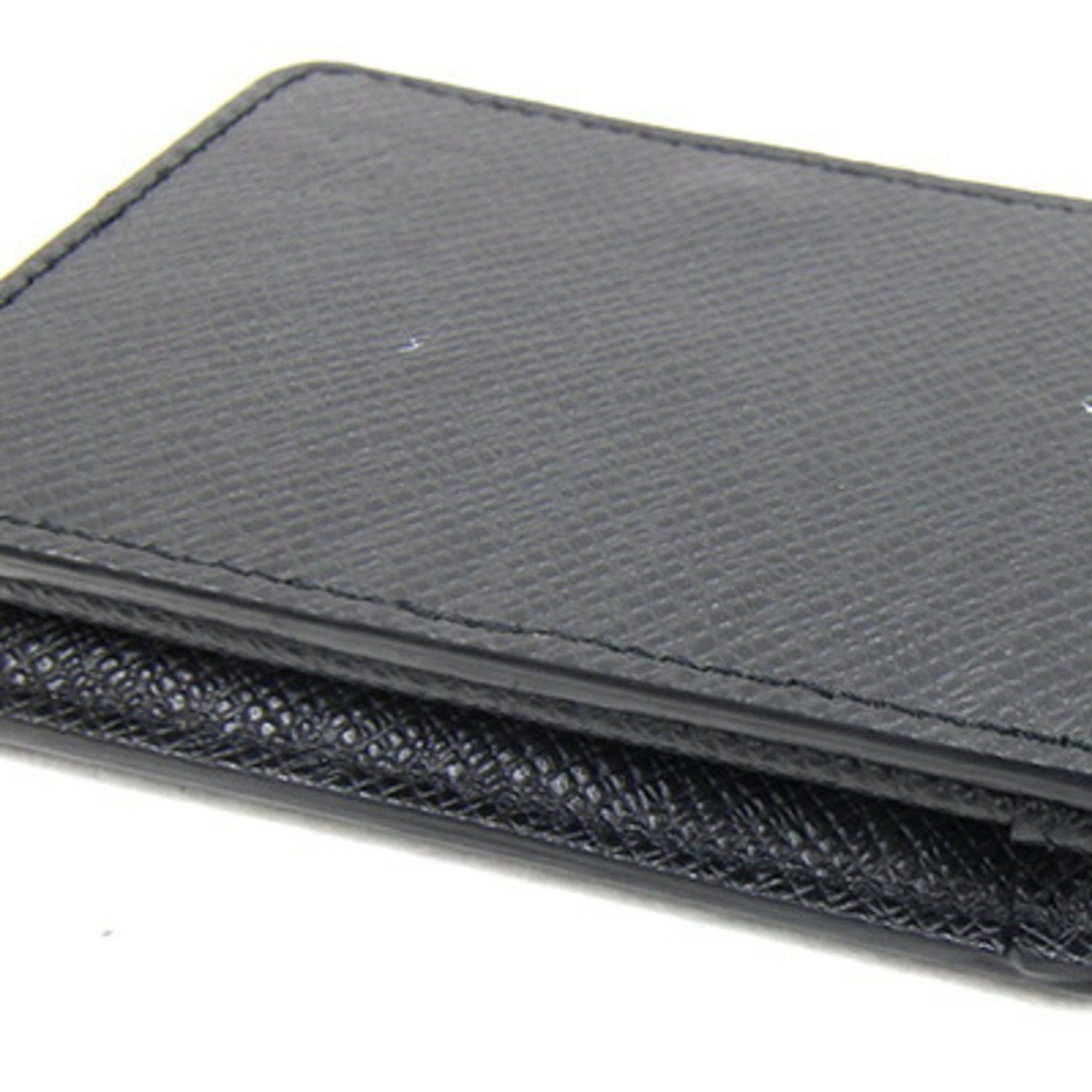 Louis Vuitton Louis Vuitton Coin Case Taiga Purse M30598 Ardoise Wallet Square Black Men's LOUIS VUITTON Size ONE SIZE - 4 Thumbnail