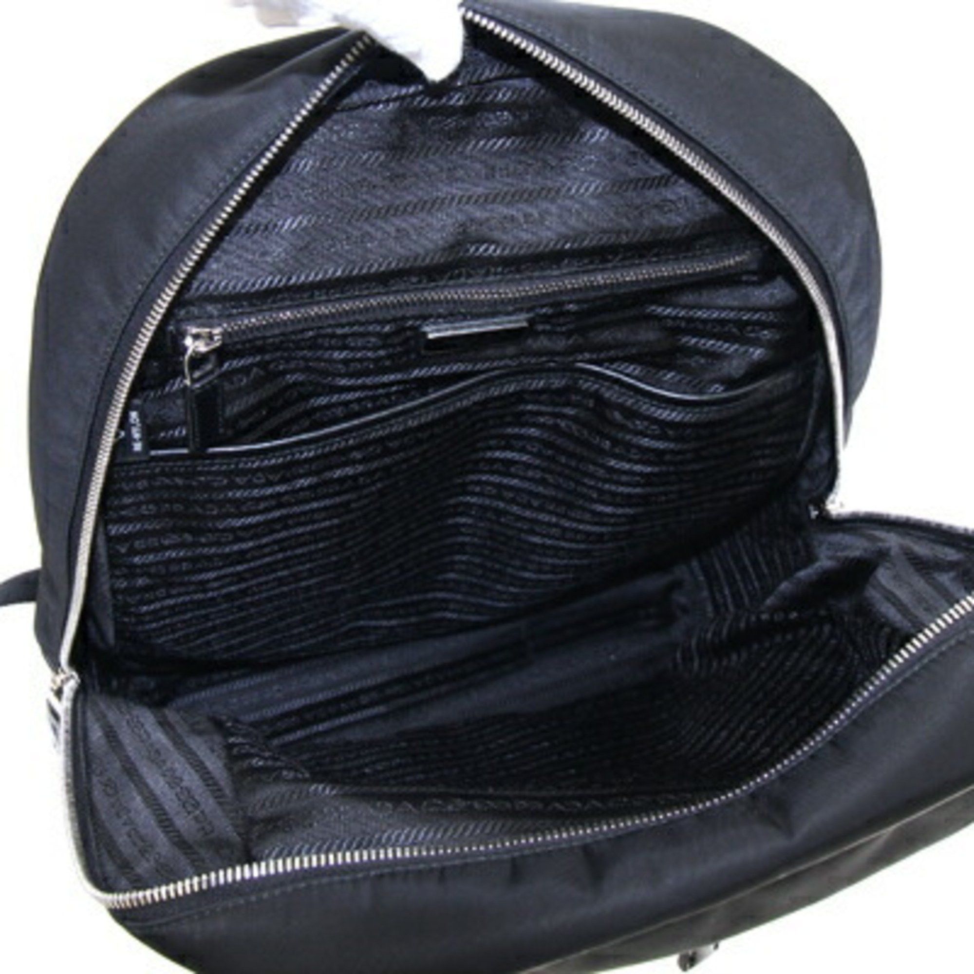 Prada Prada Backpack 2VZ084 Black Nylon Patent Leather Men's PRADA Size ONE SIZE - 3 Thumbnail