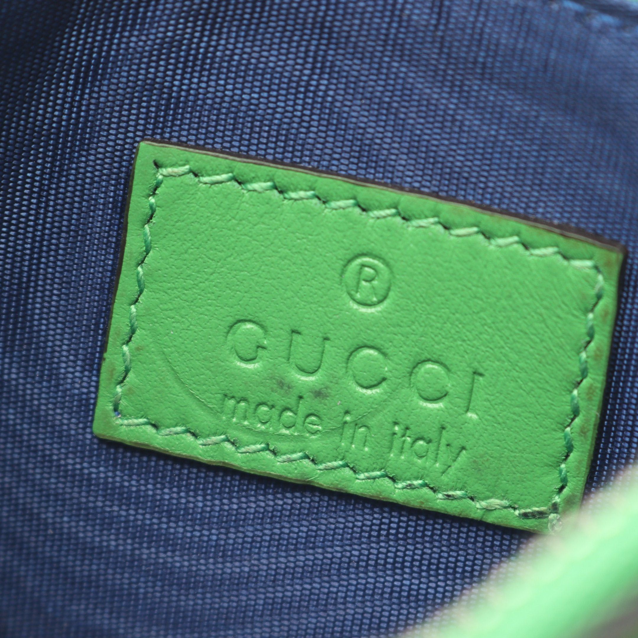 Gucci Gucci Gg Embossed Card Case Coin Purse Leather Green Blue Size ONE SIZE - 6 Thumbnail
