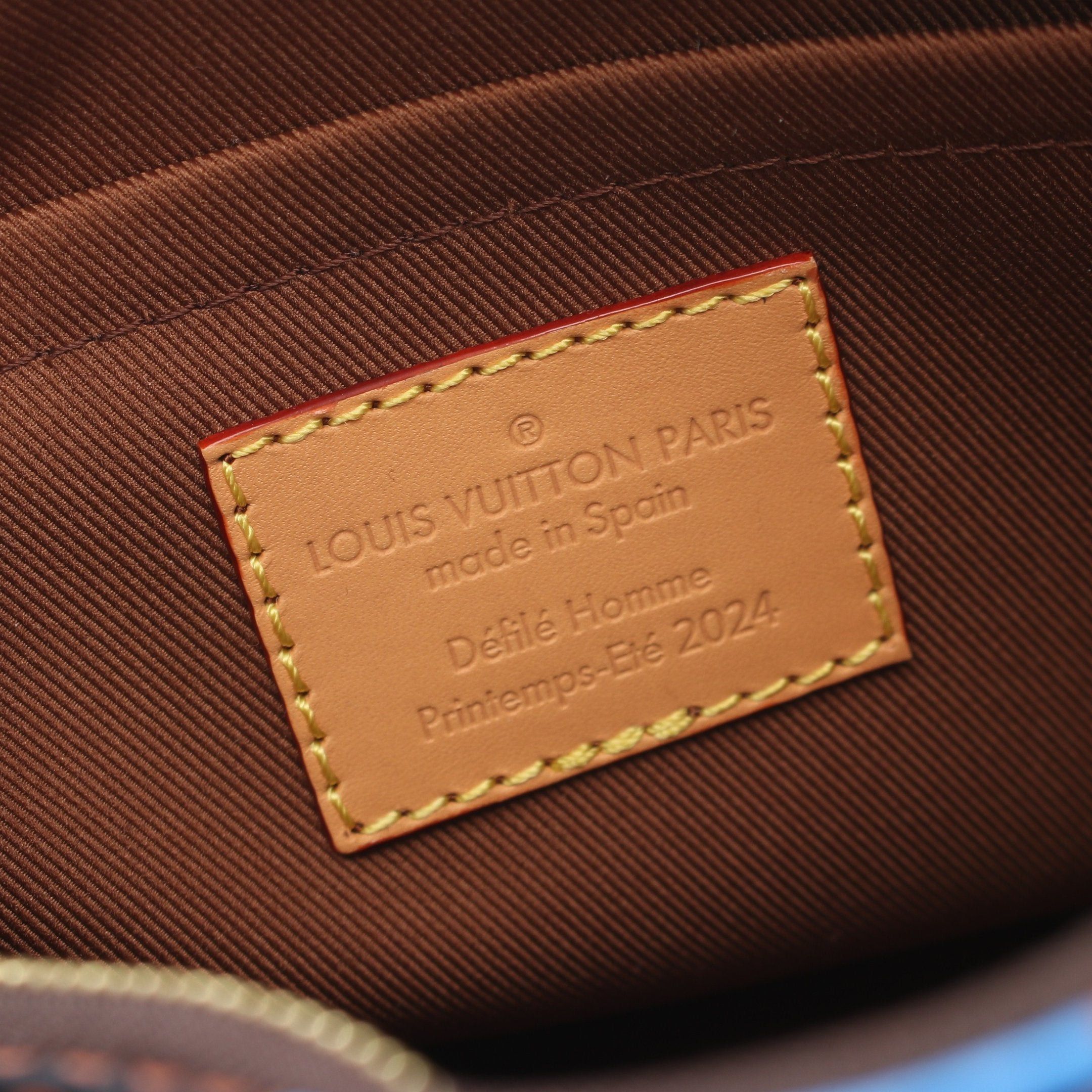 Louis Vuitton Louis Vuitton Speedy 25 Damier Pop Handbag Leather Blue Brown Size ONE SIZE - 4 Thumbnail