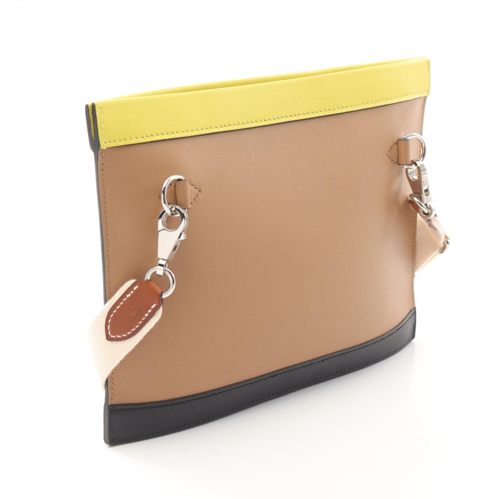 Hermes Colormatic Horizontal Chai Nata Lime Forbe Shoulder Bag Veau Swift Barenia Beige Multicolor Silver Hardware U Stamp