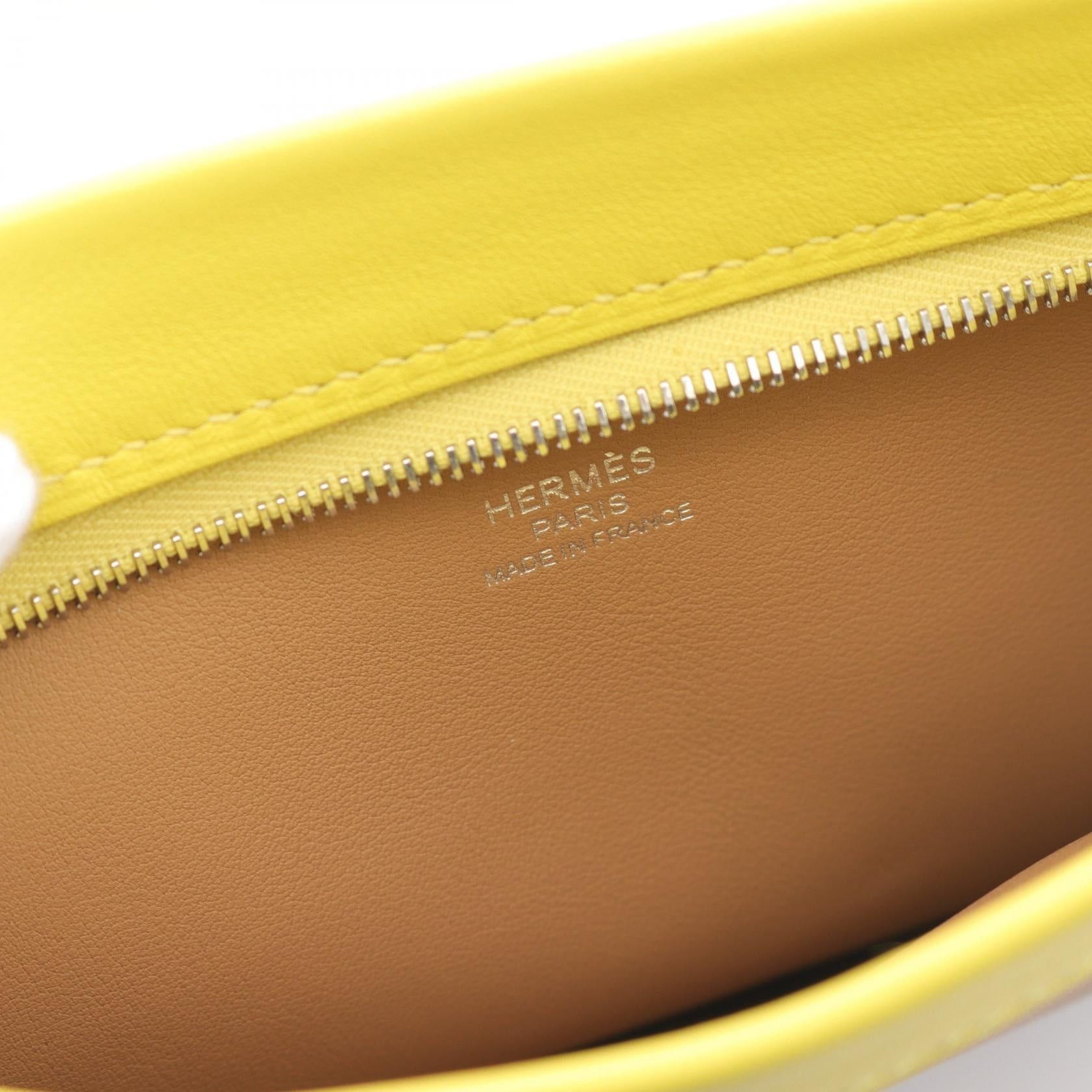 Hermes Colormatic Horizontal Chai Nata Lime Forbe Shoulder Bag Veau Swift Barenia Beige Multicolor Silver Hardware U Stamp