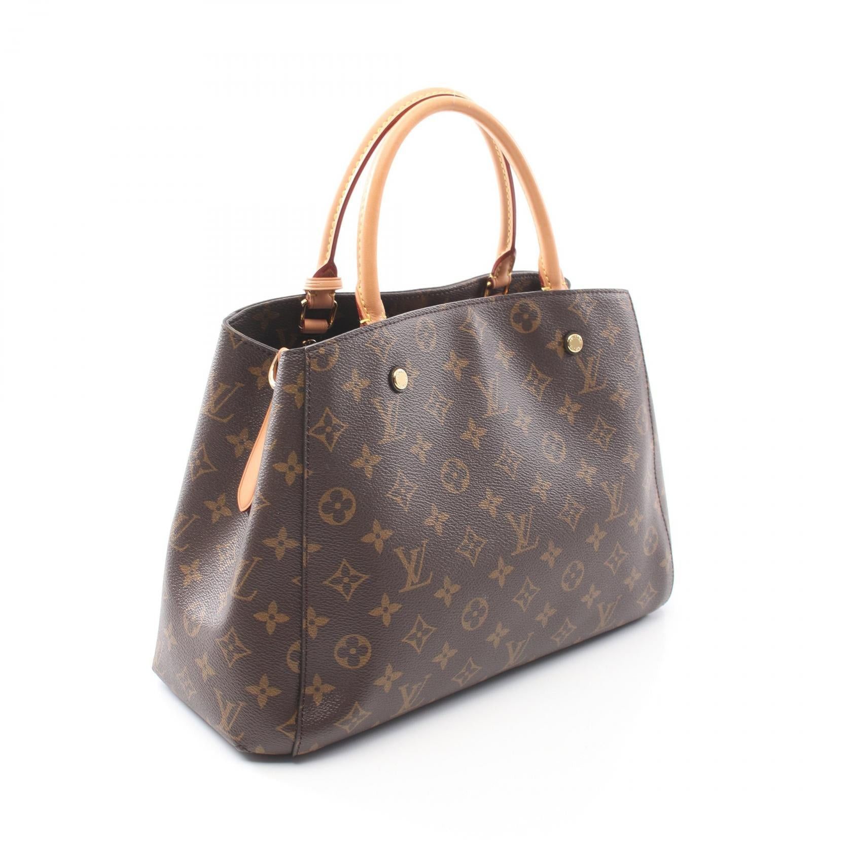 Louis Vuitton Louis Vuitton Montaigne Mm Monogram Handbag Leather Brown Size ONE SIZE - 2 Thumbnail