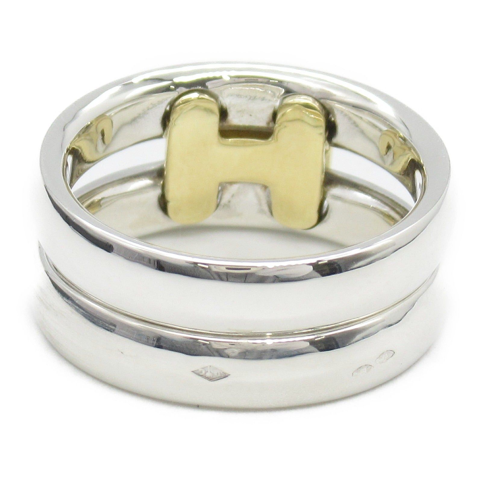 Hermes Hermes Olan Ring 925 Silver K18 (Yellow Gold) Gold Size ONE SIZE - 3 Thumbnail