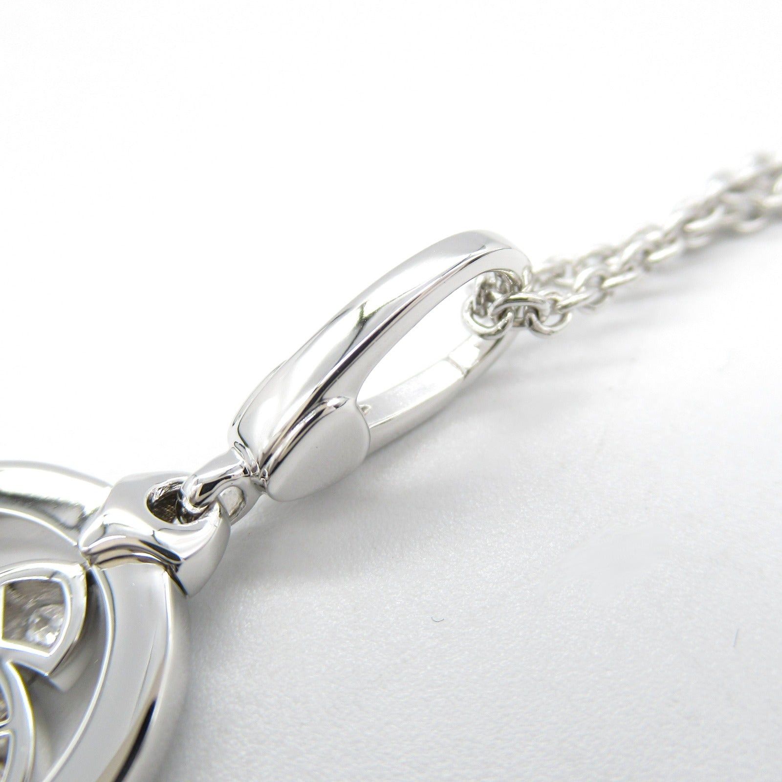 Bvlgari Bvlgari Tondo Windmill Necklace K18Wg (White Gold) Diamond Clear Size ONE SIZE - 6 Thumbnail