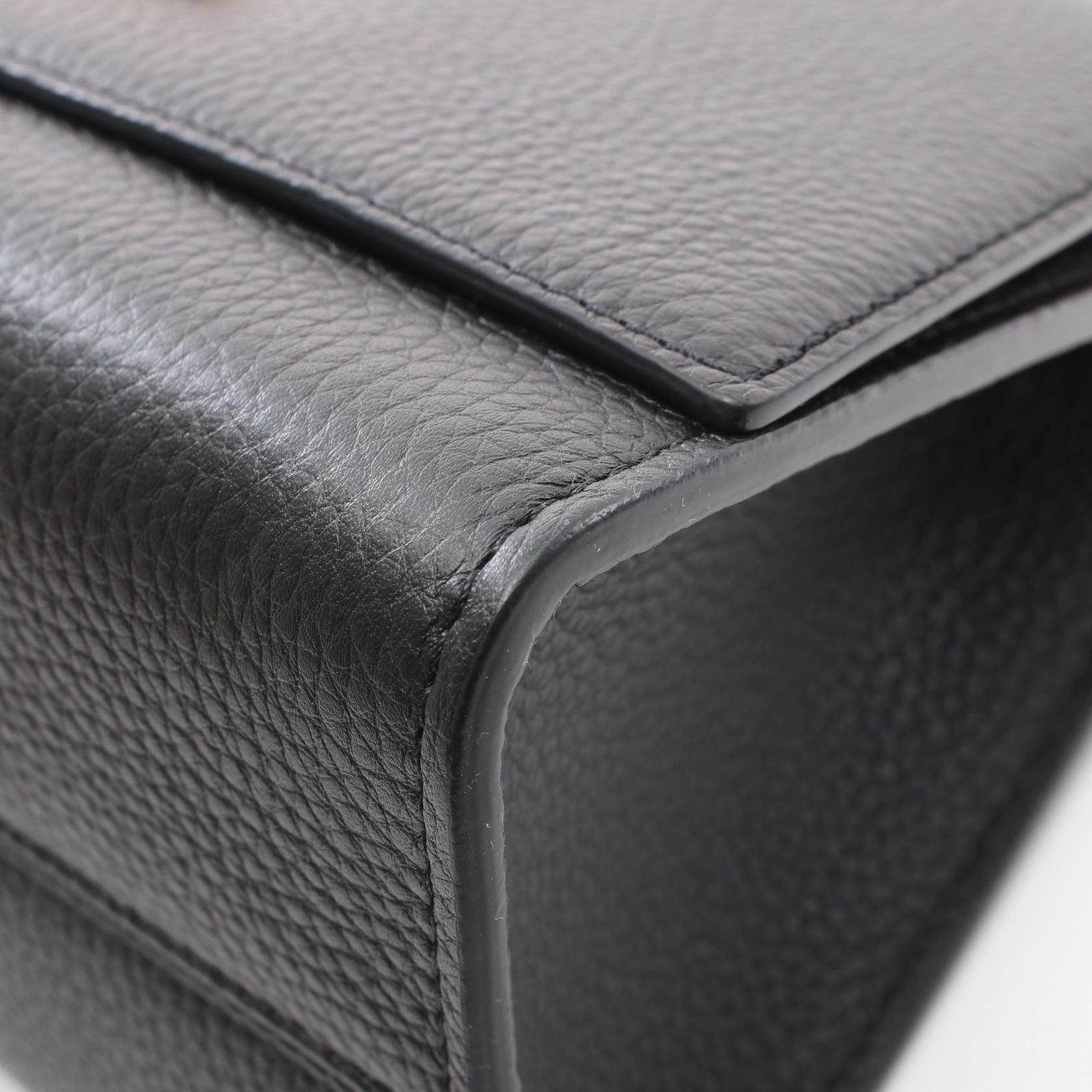 Louis Vuitton Louis Vuitton Twist One Handle Pm Noir Handbag Leather Black Size ONE SIZE - 6 Thumbnail