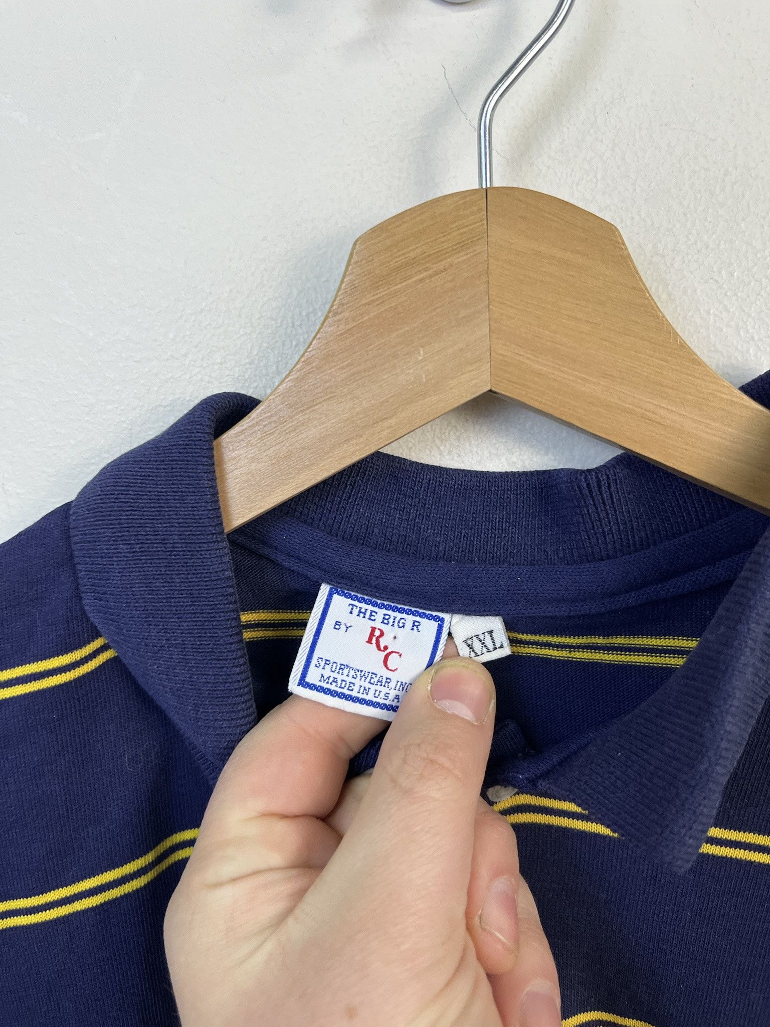Other Vintage Polo Tee Shirt 1980s Pitt Striped Golf Polo Shirt Size XXL: Size US XXL / EU 58 / 5 - 2 Thumbnail