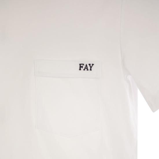 Fay FAY Men Polo Shirts NPMB3501280UCX WHITE Size US XXL / EU 58 / 5 - 4 Thumbnail