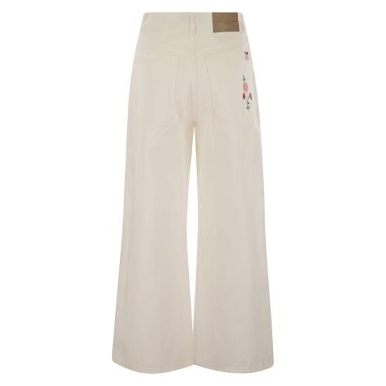 Weekend Max Mara WEEKEND MAX MARA Women Straight Pants 2515131022600 WHITE Size 25" / US 0 / IT 36 - 2 Thumbnail