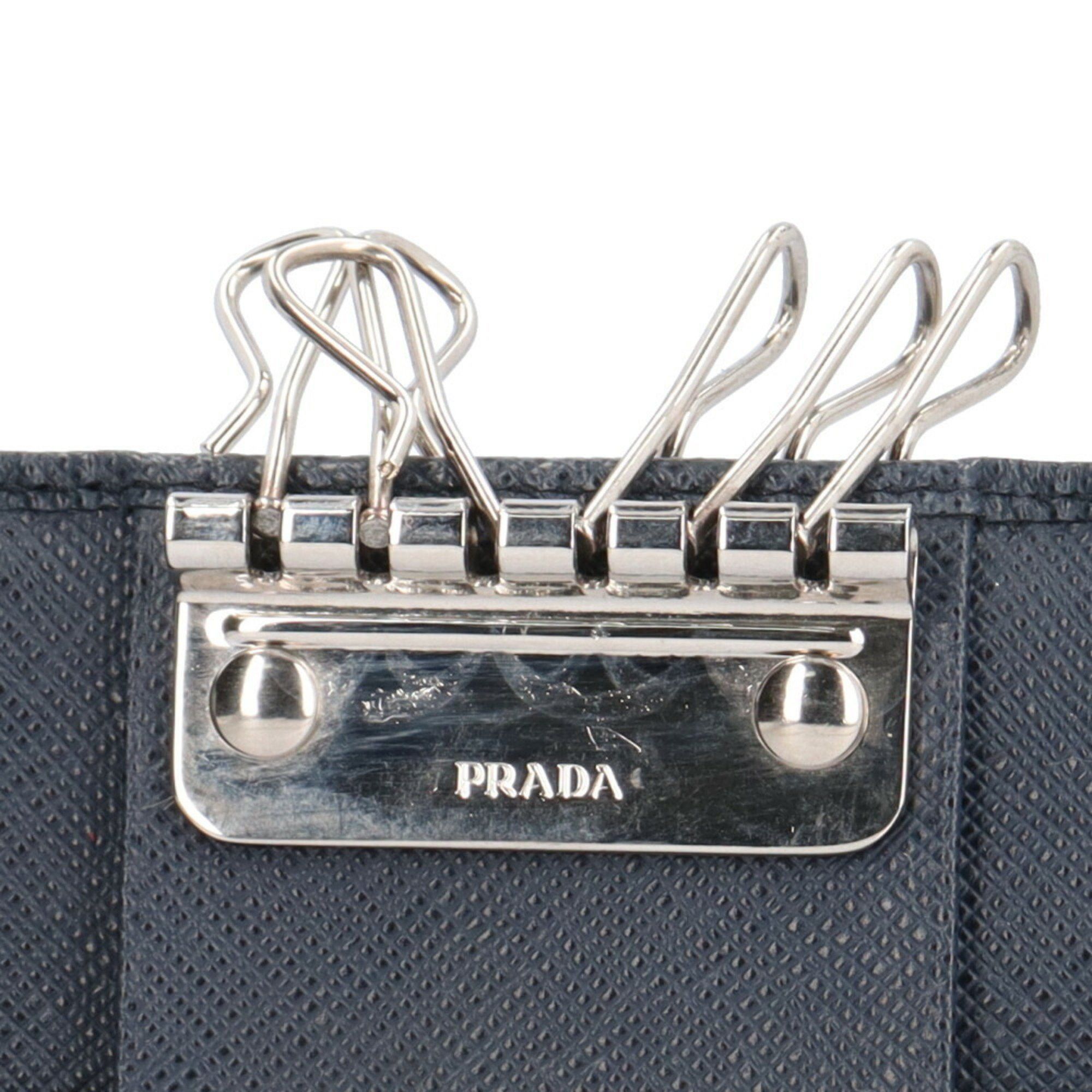 Prada Prada Saffiano Key Case Leather 2PG222 Men's PRADA Size ONE SIZE - 5 Thumbnail