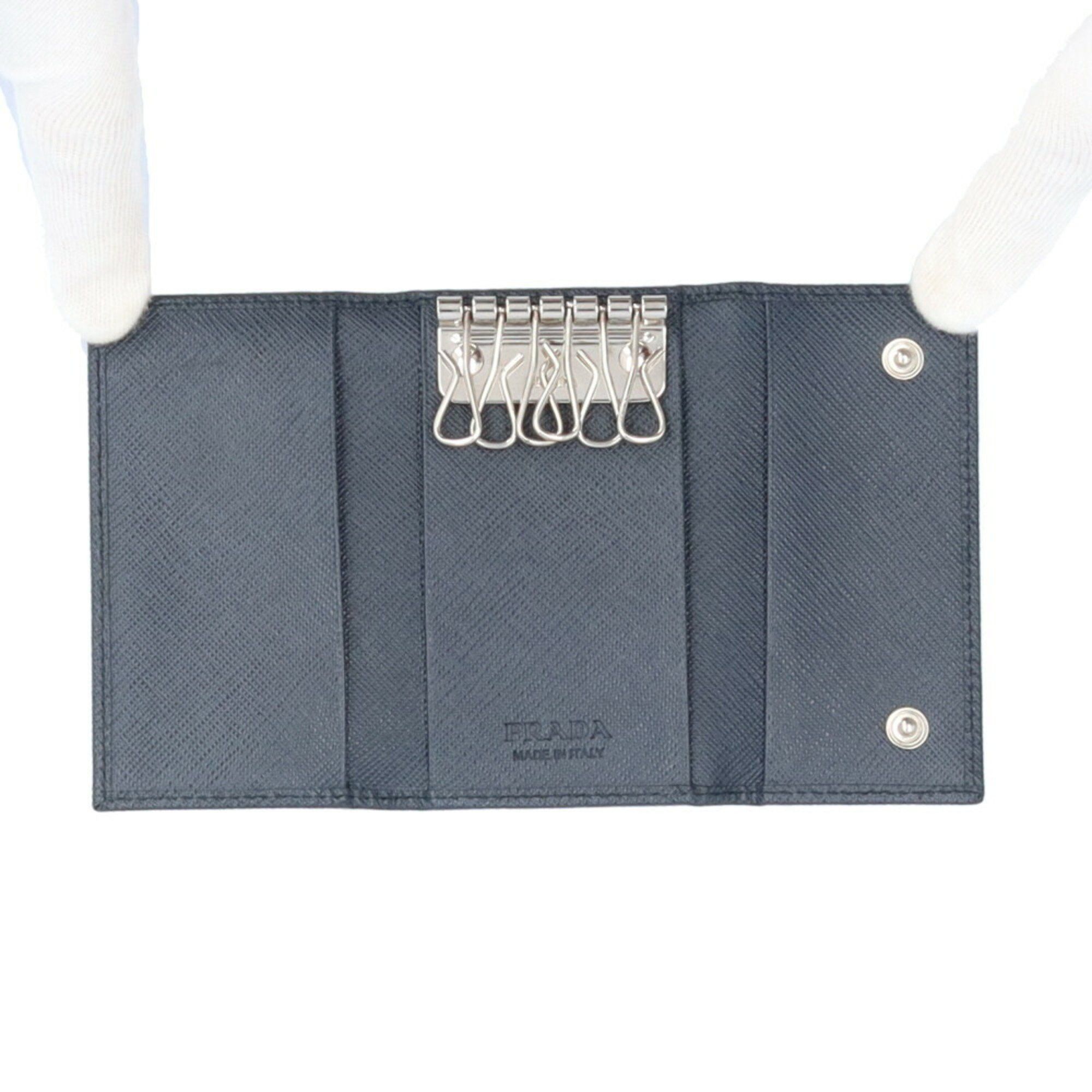 Prada Prada Saffiano Key Case Leather 2PG222 Men's PRADA Size ONE SIZE - 4 Thumbnail