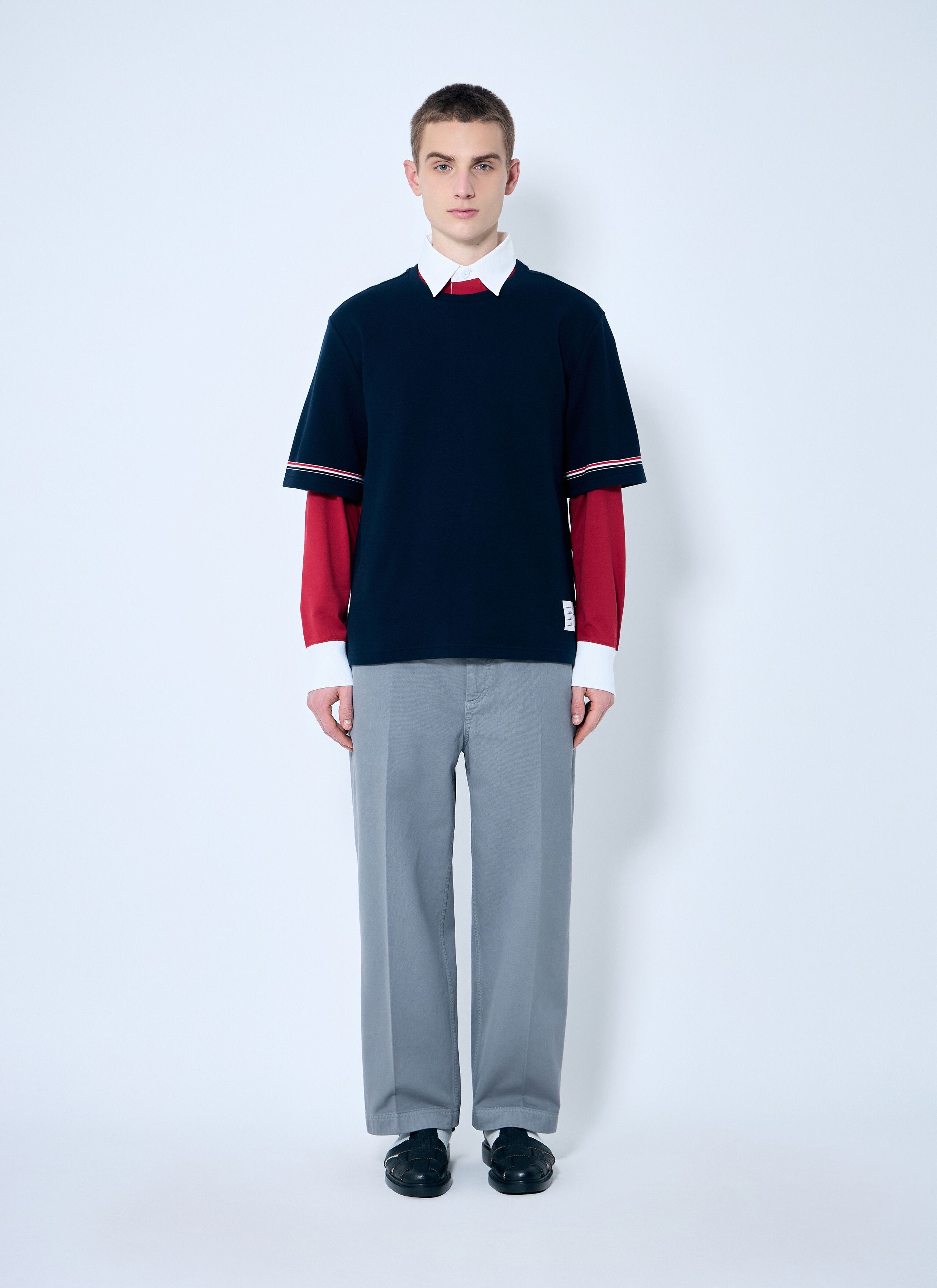 Thom Browne Cotton Rugby Top Size US M / EU 48-50 / 2 - 2 Thumbnail