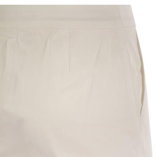 Max Mara MAX MARA Women Straight Pants 2511131072600 WHITE Size 28" / US 6 / IT 42 - 4 Thumbnail