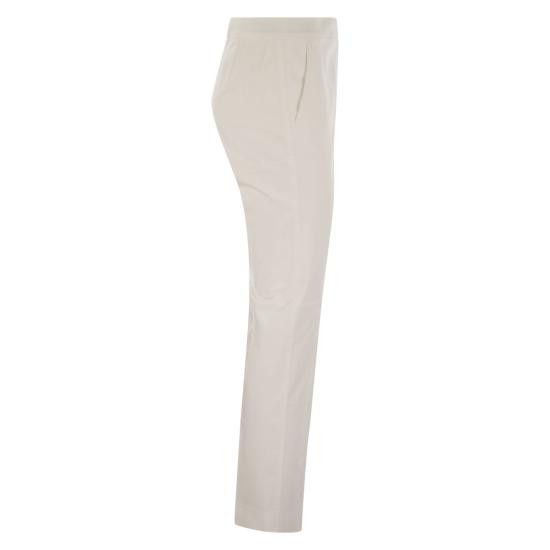 Max Mara MAX MARA Women Straight Pants 2511131072600 WHITE Size 30" / US 8 / IT 44 - 3 Thumbnail