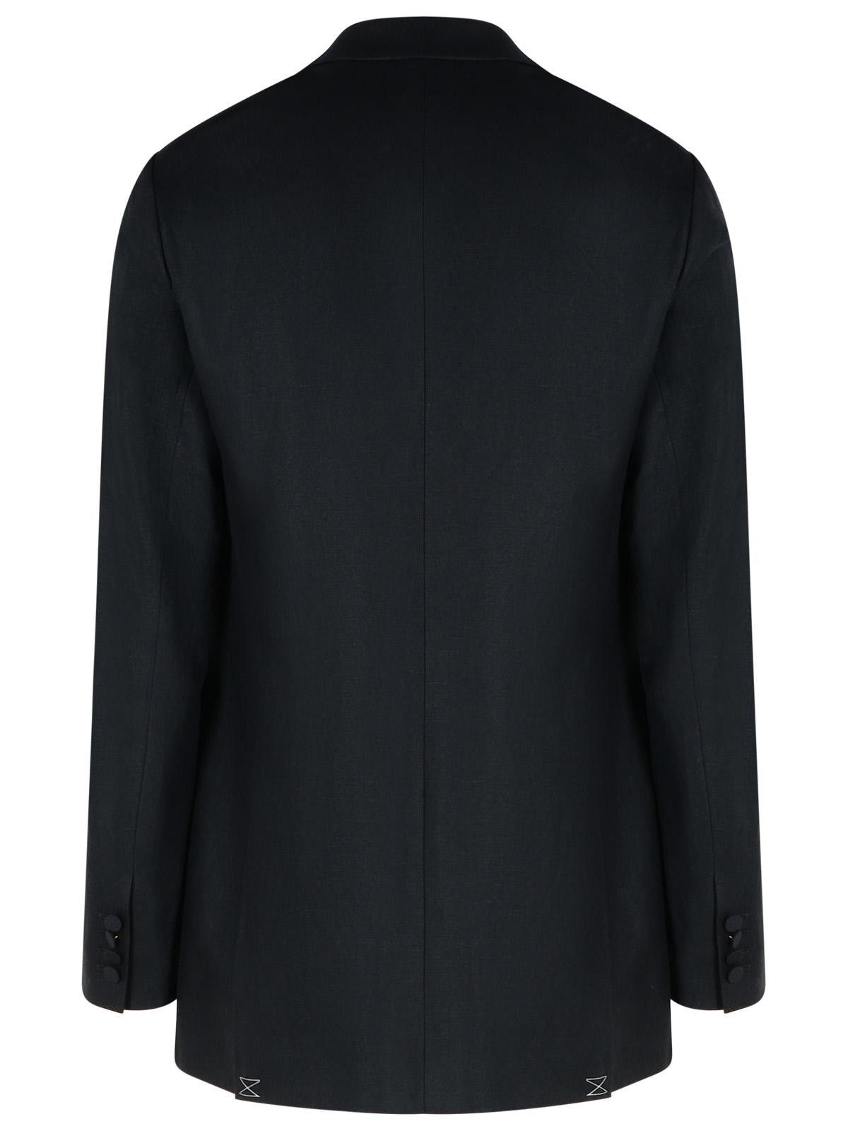 Dries Van Noten DRIES VAN NOTEN 'Bartux' Black Wool Blend Blazer Size US XL / EU 56 / 4 - 3 Thumbnail
