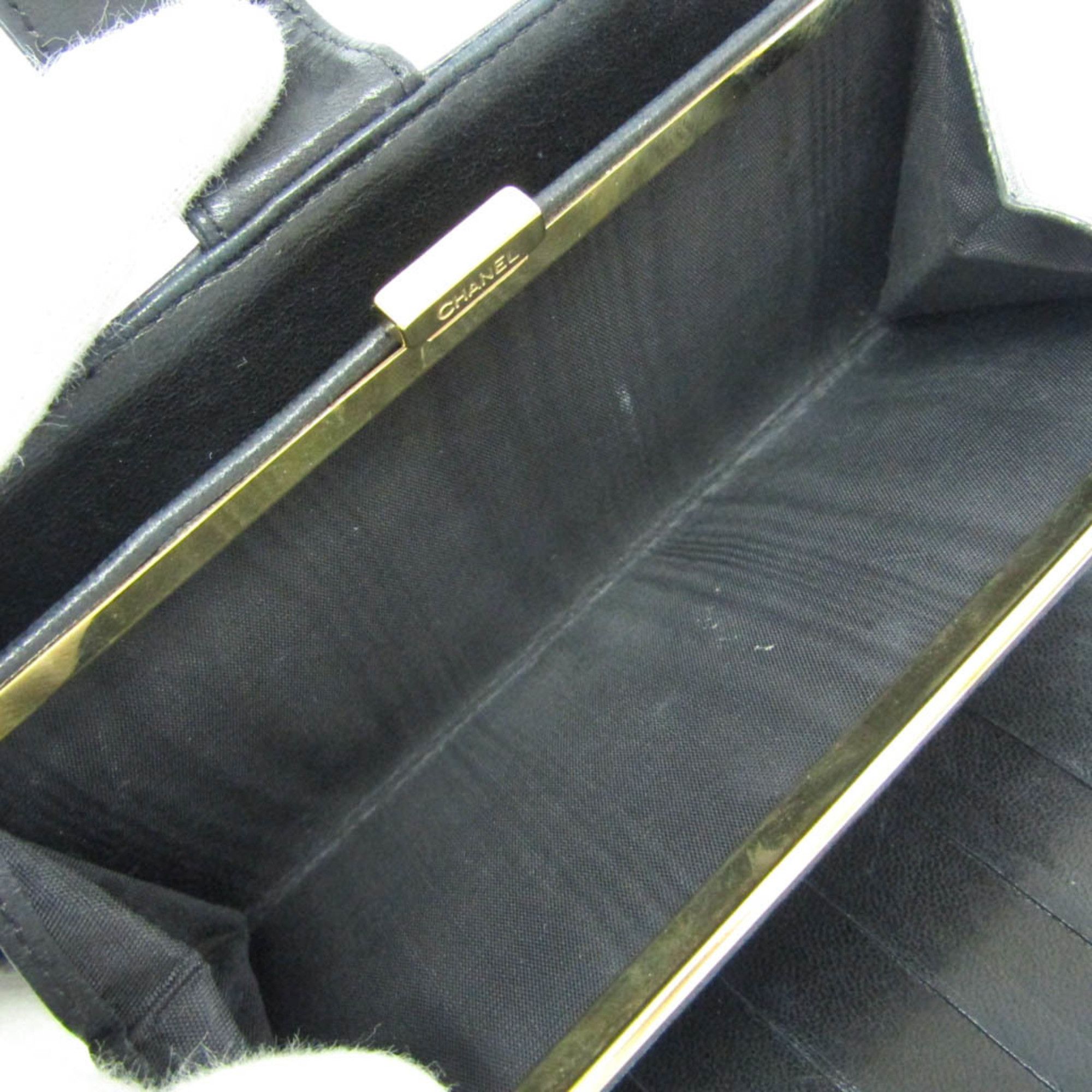 Chanel Black Leather Wallet (Pre-Owned) Size ONE SIZE - 8 Thumbnail