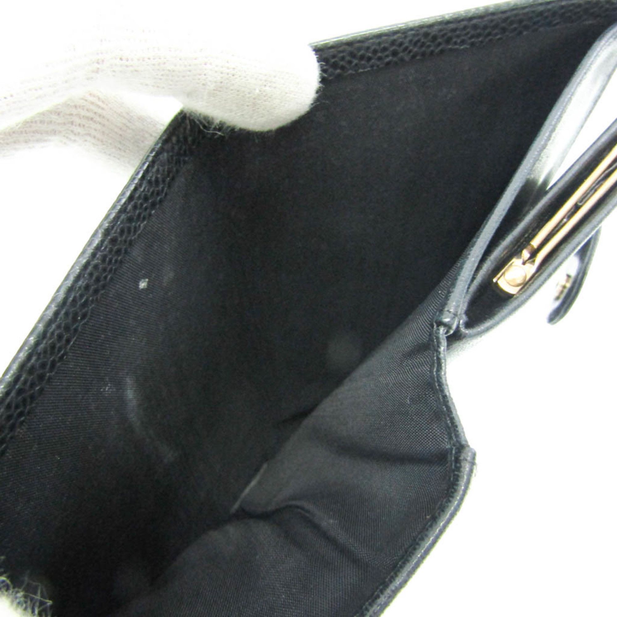 Chanel Black Leather Wallet (Pre-Owned) Size ONE SIZE - 9 Thumbnail
