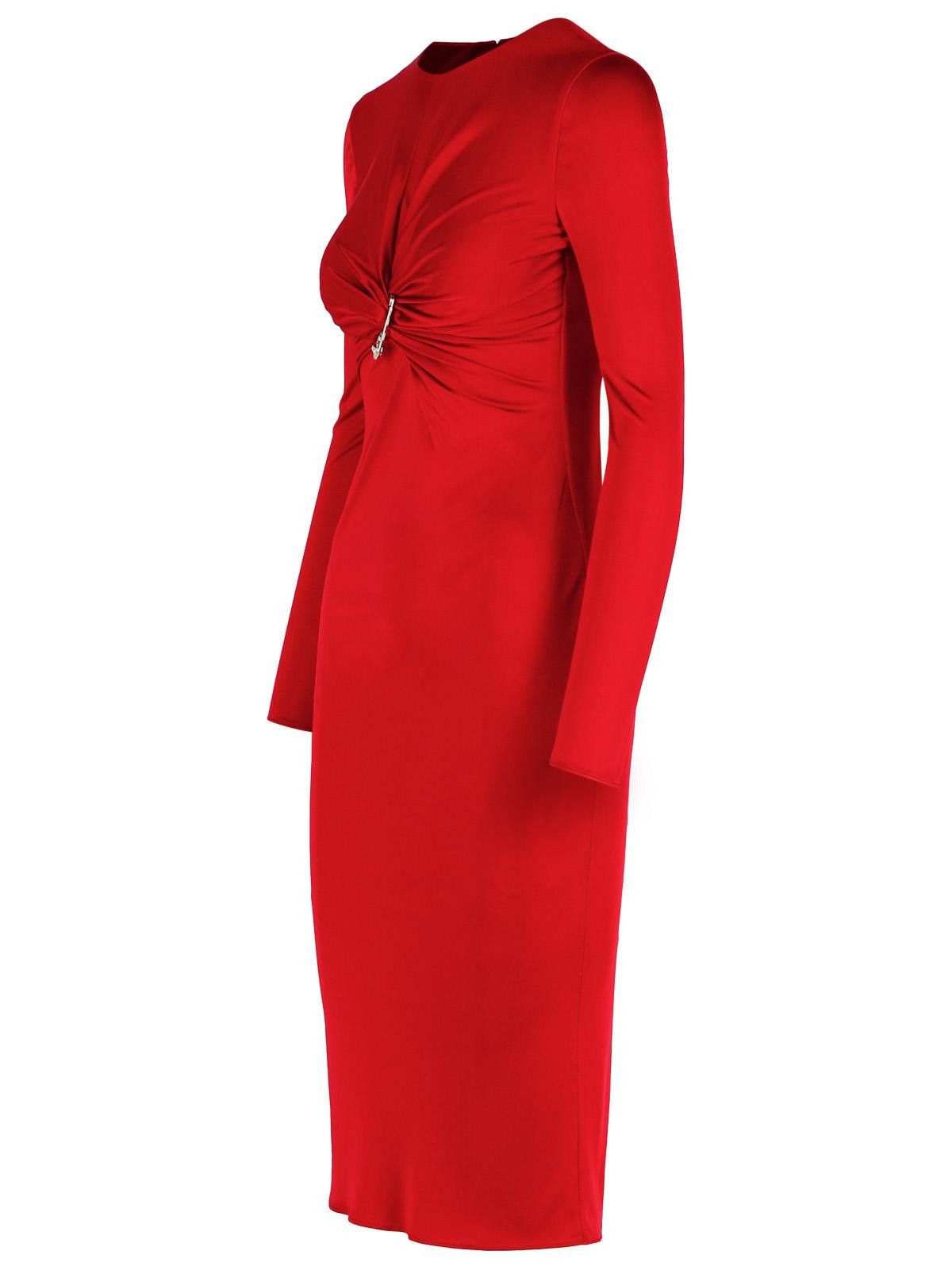 Versace VERSACE 'Medusa' Red Viscose Dress Size S / US 4 / IT 40 - 2 Thumbnail
