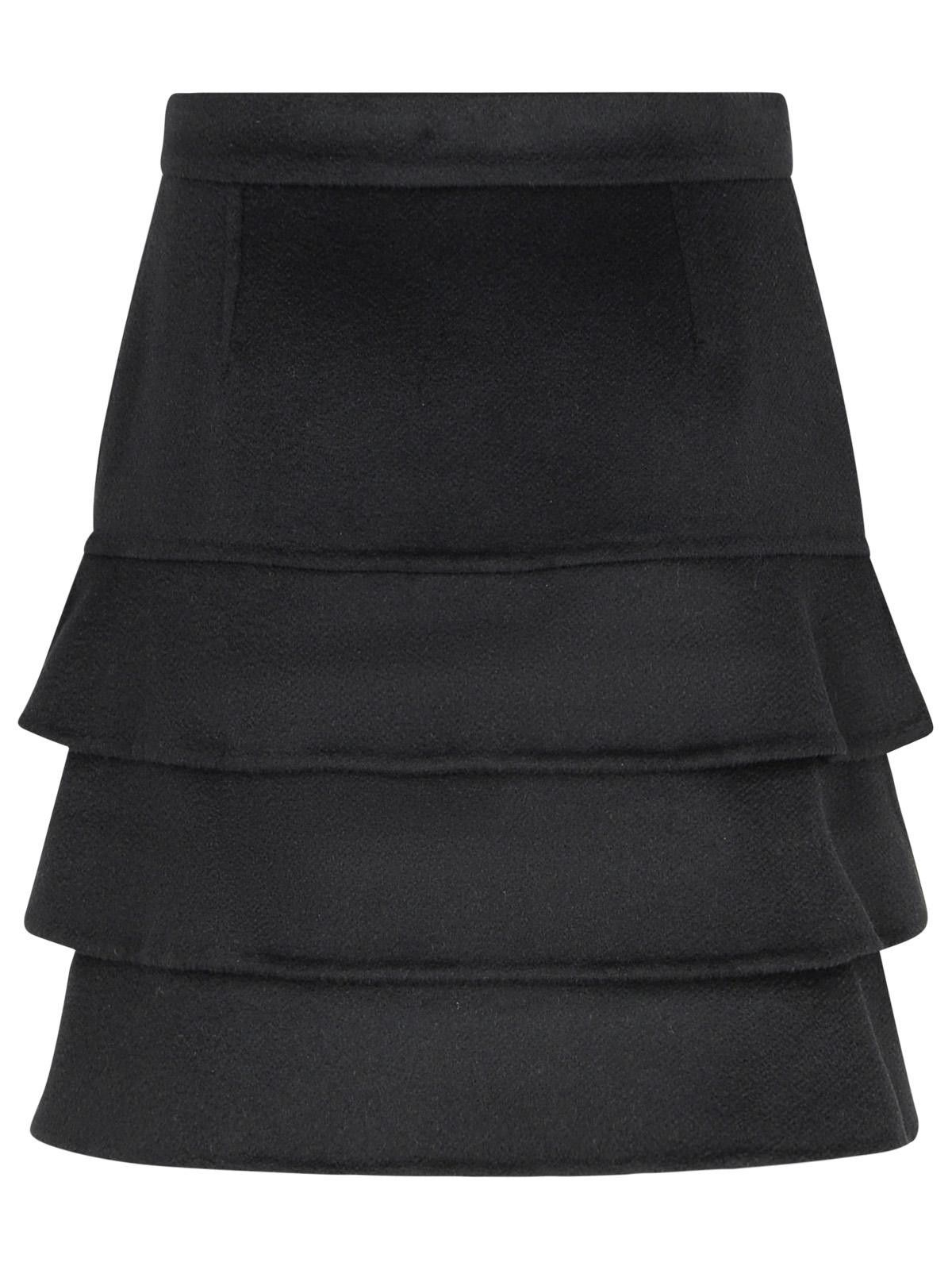 Max Mara MAX MARA 'Caro' Black Camel Miniskirt Size 26" / US 2 / IT 38 - 3 Thumbnail
