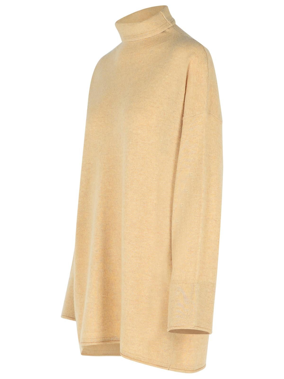 Max Mara MAX MARA 'Oder' Beige Cashmere Turtleneck Sweater Size M / US 6-8 / IT 42-44 - 2 Thumbnail