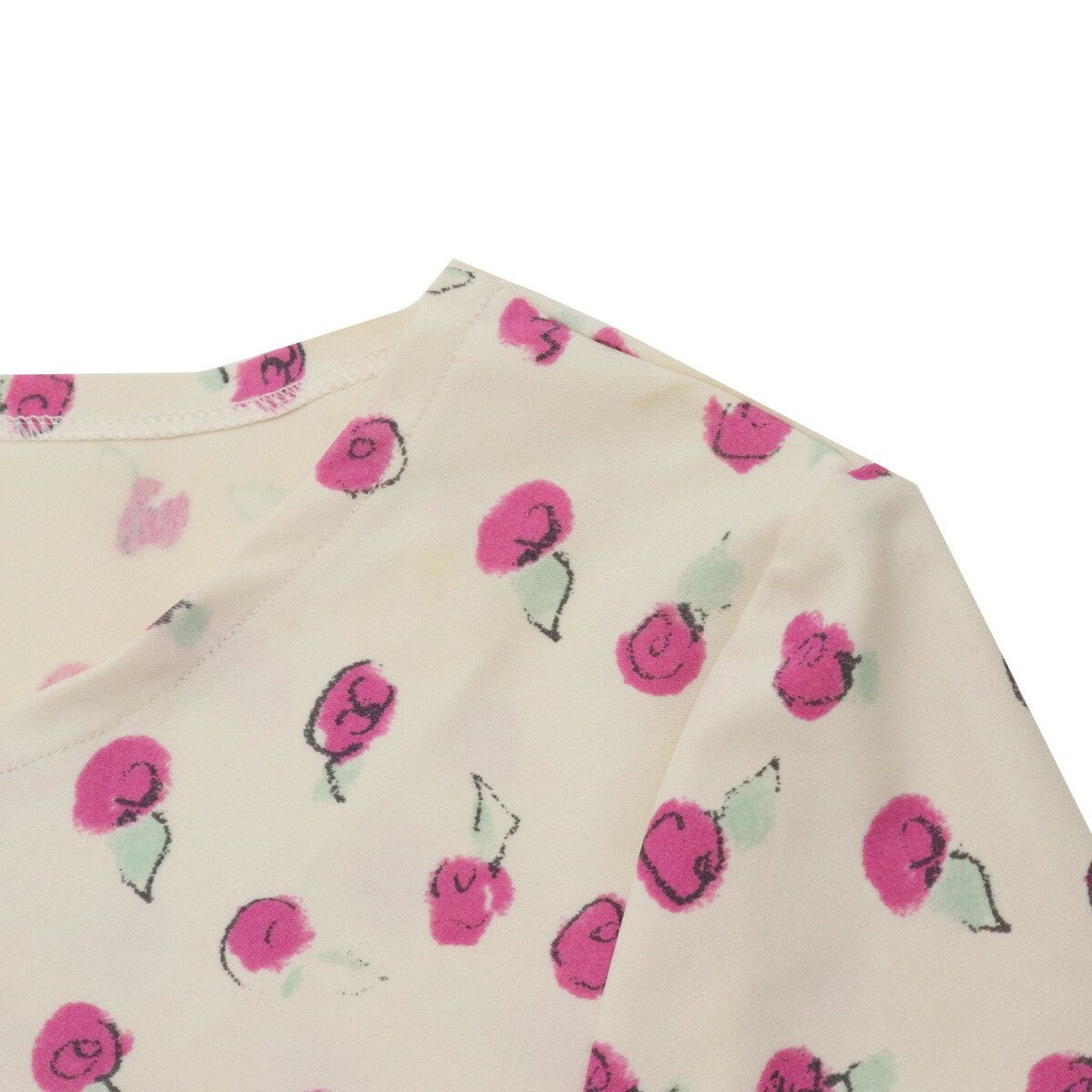 Chanel Chanel Chanel Nylon Spandex Rose Print Short Sleeve Top Others Tops 44 DUTY FREE for USA Size ONE SIZE - 4 Thumbnail