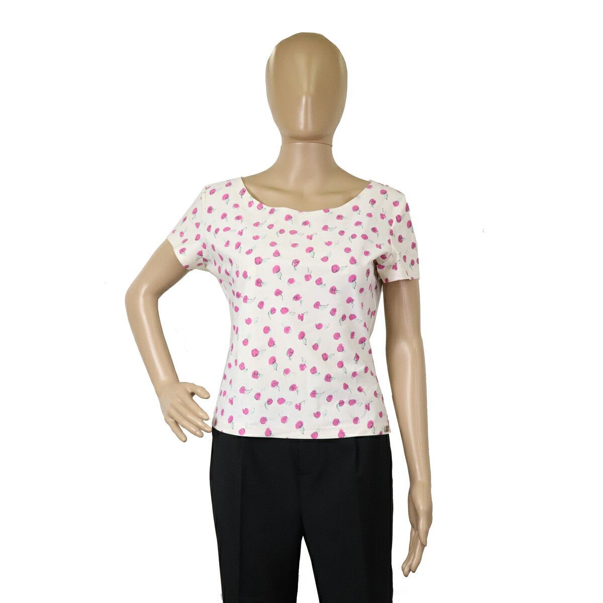 Chanel Chanel Chanel Nylon Spandex Rose Print Short Sleeve Top Others Tops 44 DUTY FREE for USA Size ONE SIZE - 9 Thumbnail